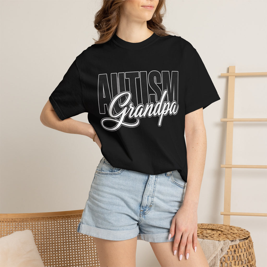 Autism Grandpa Shirt Proud Autism Grandpa T Shirt Autism Awareness Autism Acceptance Gift Puzzle Heart Special Needs Grandpa Tee