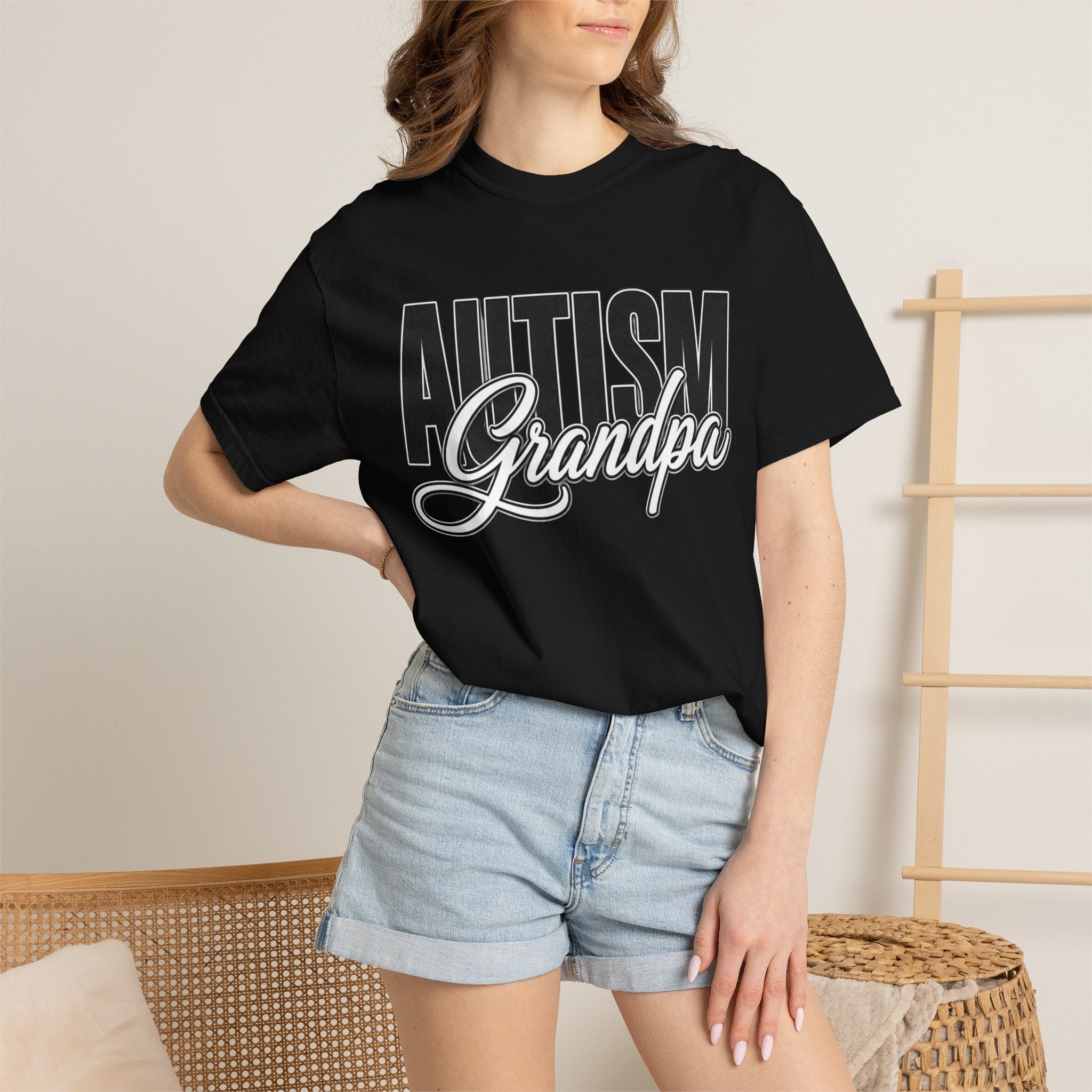 Autism Grandpa Shirt Proud Autism Grandpa T Shirt Autism Awareness Autism Acceptance Gift Puzzle Heart Special Needs Grandpa Tee