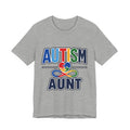 Autism Aunt Shirt | Colorful Puzzle Heart Tee | Autism Acceptance Gift for Aunt | Neurodiversity Awareness T-Shirt | Family Apparel