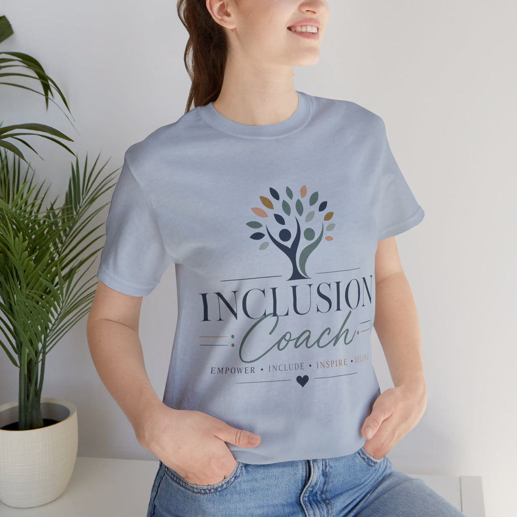 Inclusion Coach T-Shirt | Tree Logo, Empower Inclusivity, Diversity