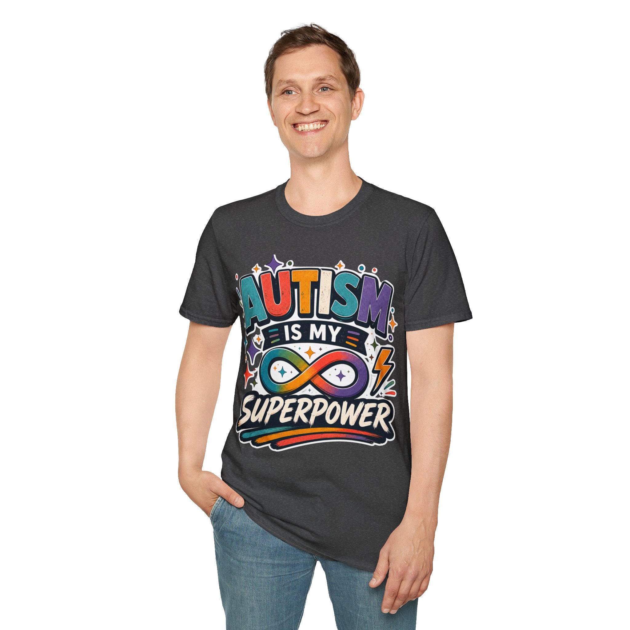 Autism Is My Superpower Shirt Autism Awareness T Shirt Autism Acceptance Tee Infinity Heart Puzzle Design Neurodiversity Gift Unisex