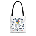 Proud Autism Mama Tote Bag | Puzzle Heart Support Awareness