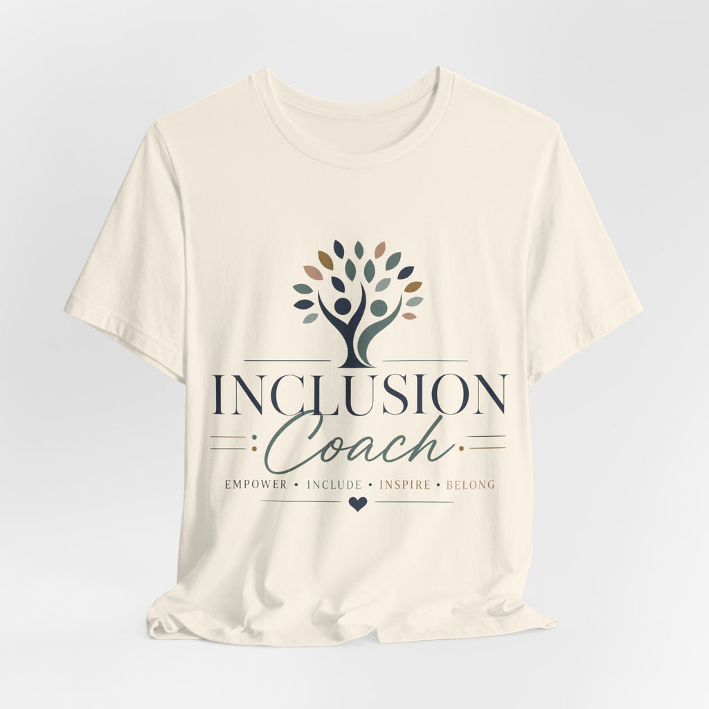 Inclusion Coach T-Shirt | Tree Logo, Empower Inclusivity, Diversity