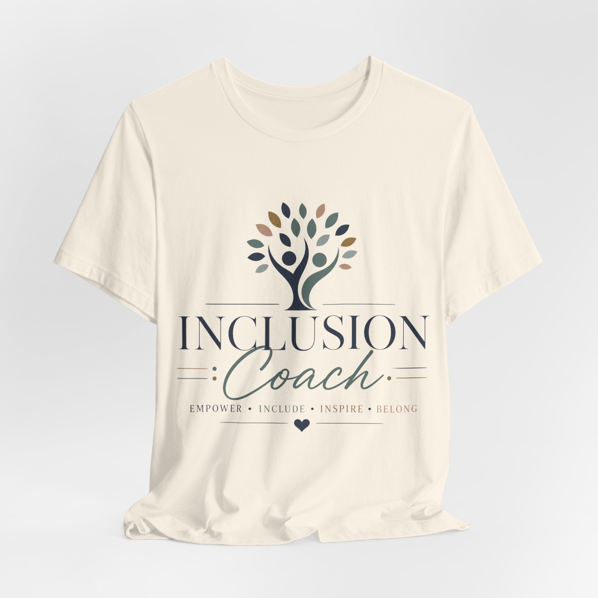 Inclusion Coach T-Shirt | Tree Logo, Empower Inclusivity, Diversity