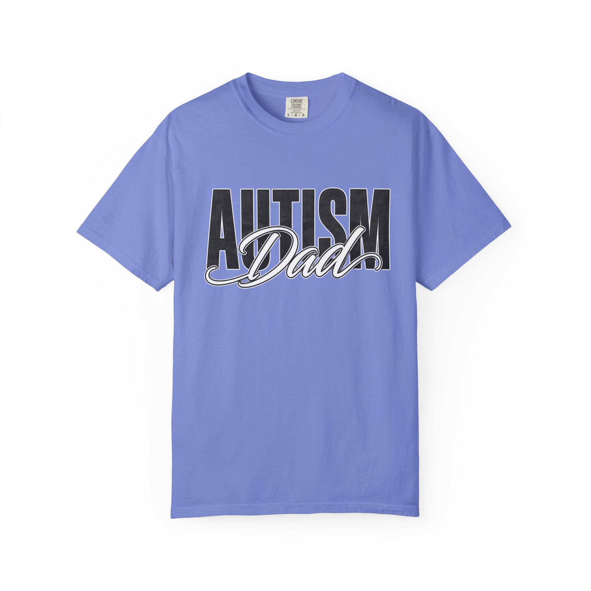 Autism Dad Shirt Autism Dad T Shirt Proud Autism Father Rainbow Block Letter Tee Autism Awareness Autism Acceptance Gift for Dad