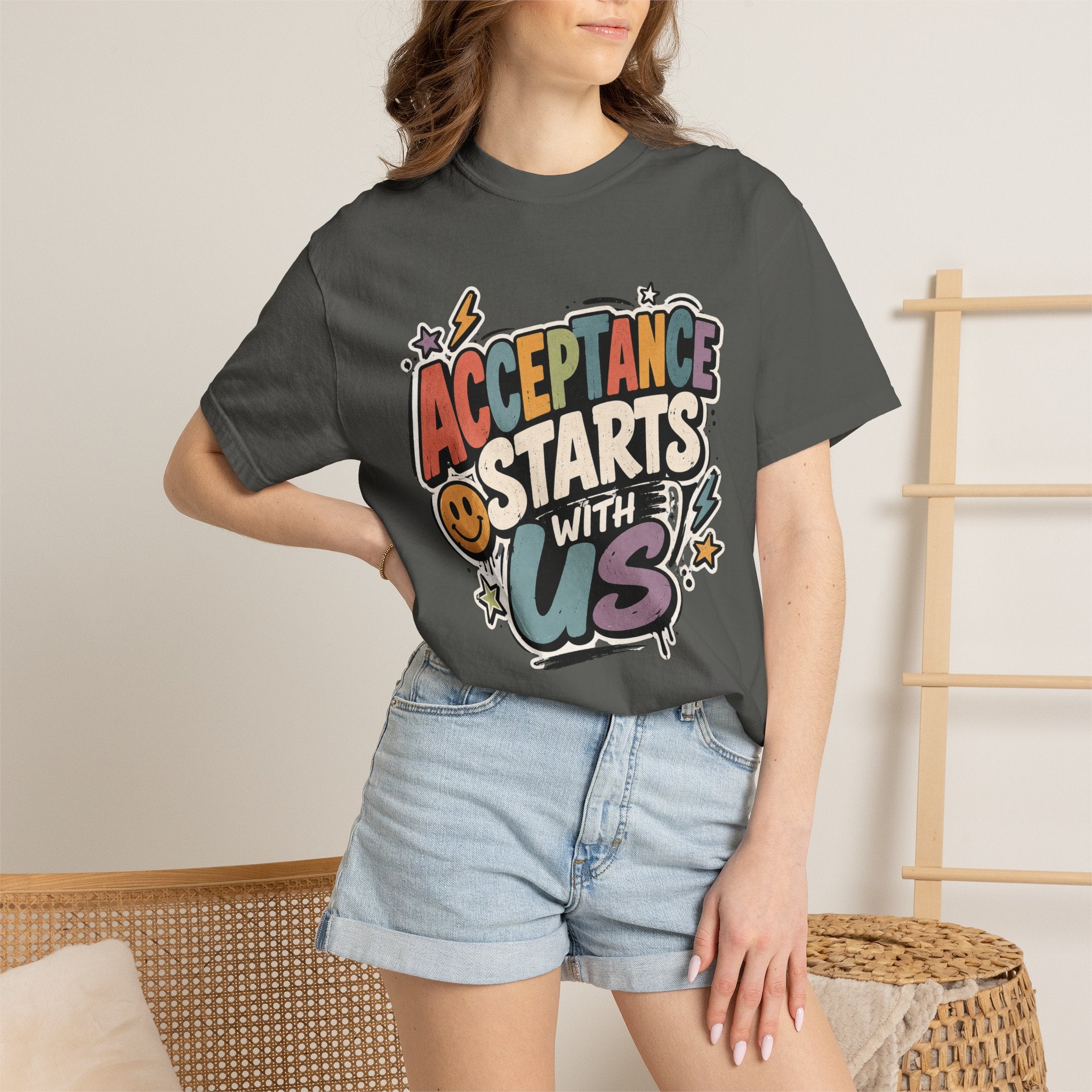 Autism Acceptance Shirt | Puzzle Heart Autism Awareness Shirt, Neurodiversity Inclusion Advocate Gift