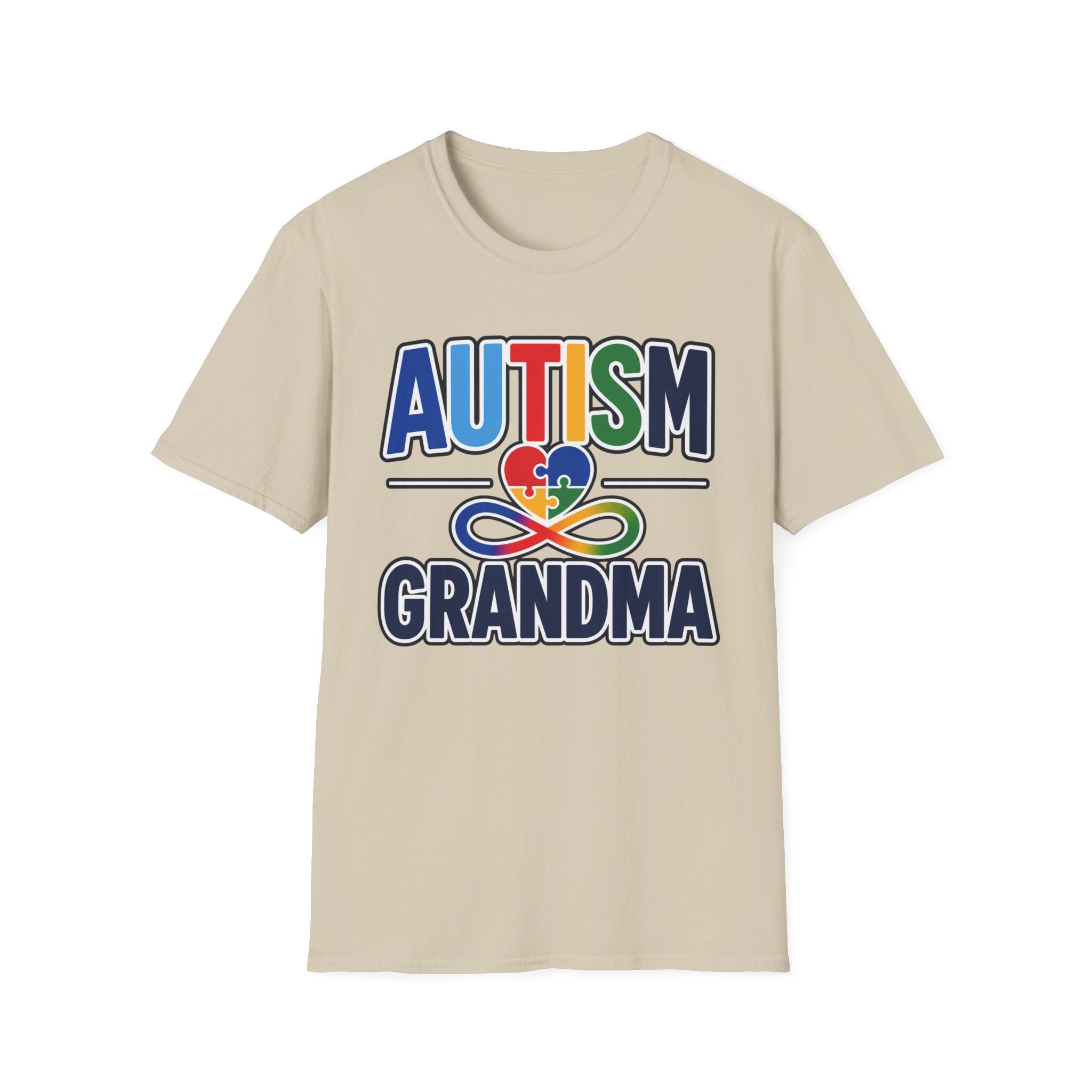 Autism Grandma Heart Puzzle Infinity Shirt, Autism Awareness T-Shirt, Autism Acceptance Grandma Gift, Neurodiversity Family Apparel