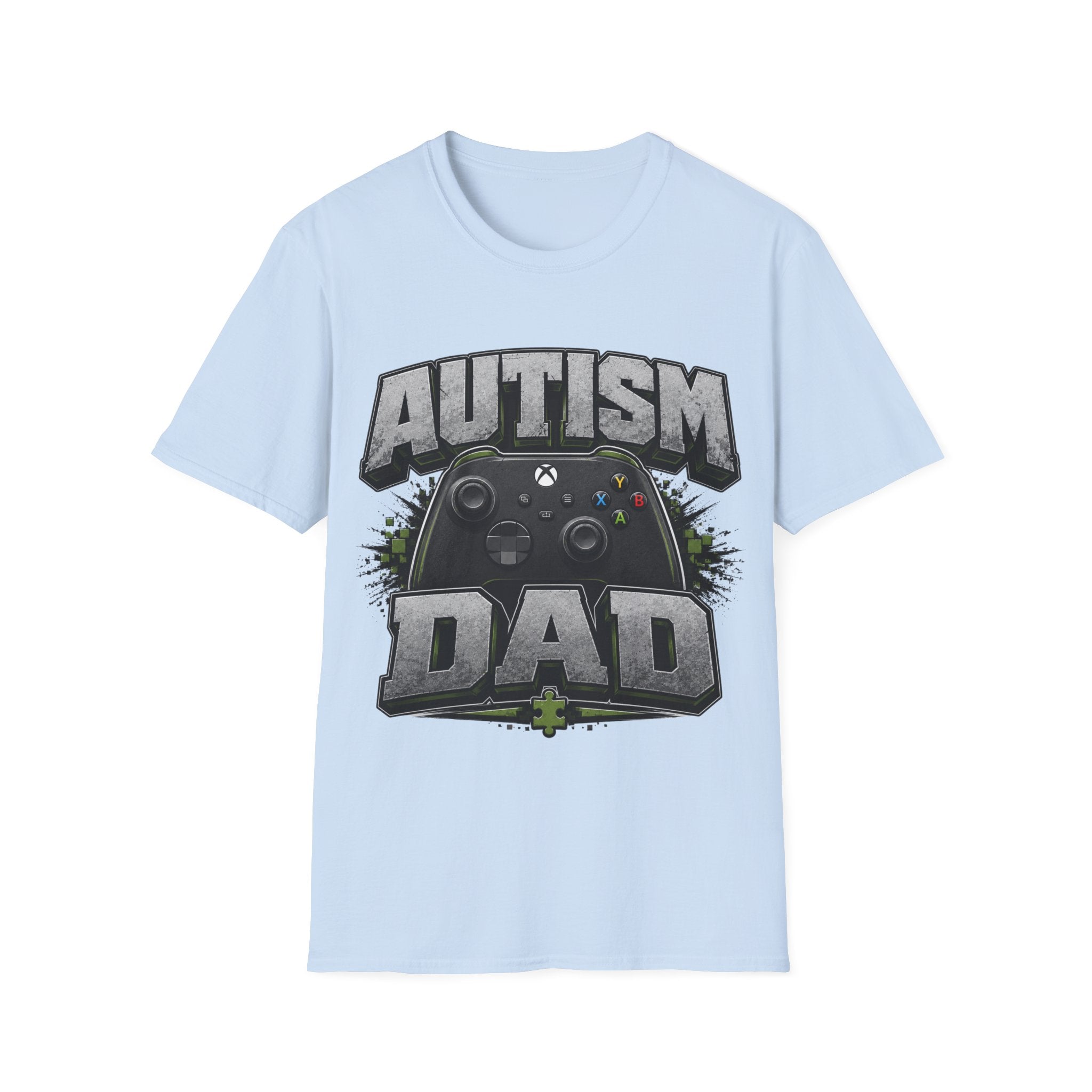 Autism Dad T-Shirt | Video Game Controller Awareness Tee