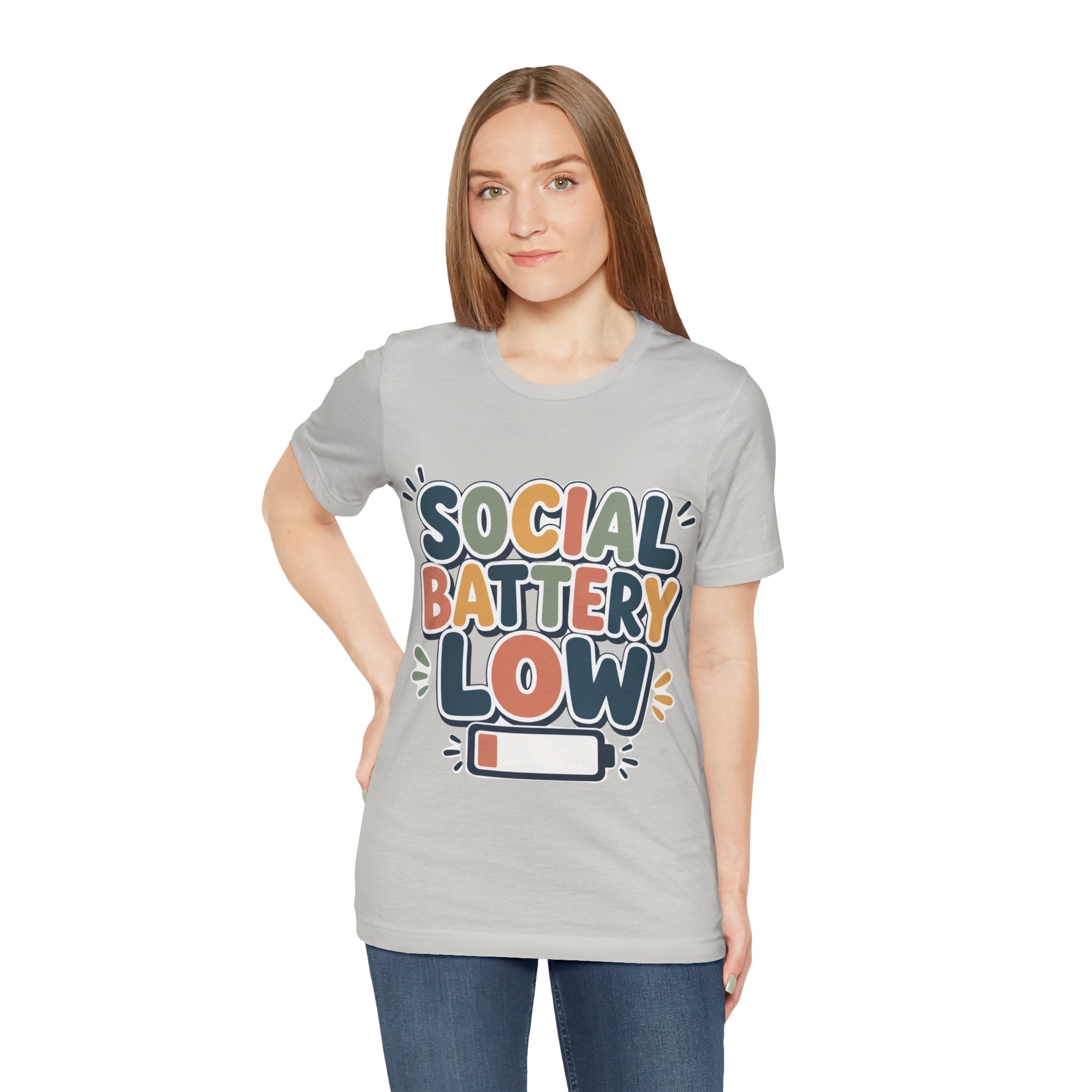Social Battery Low T-Shirt — Funny Introvert Tee