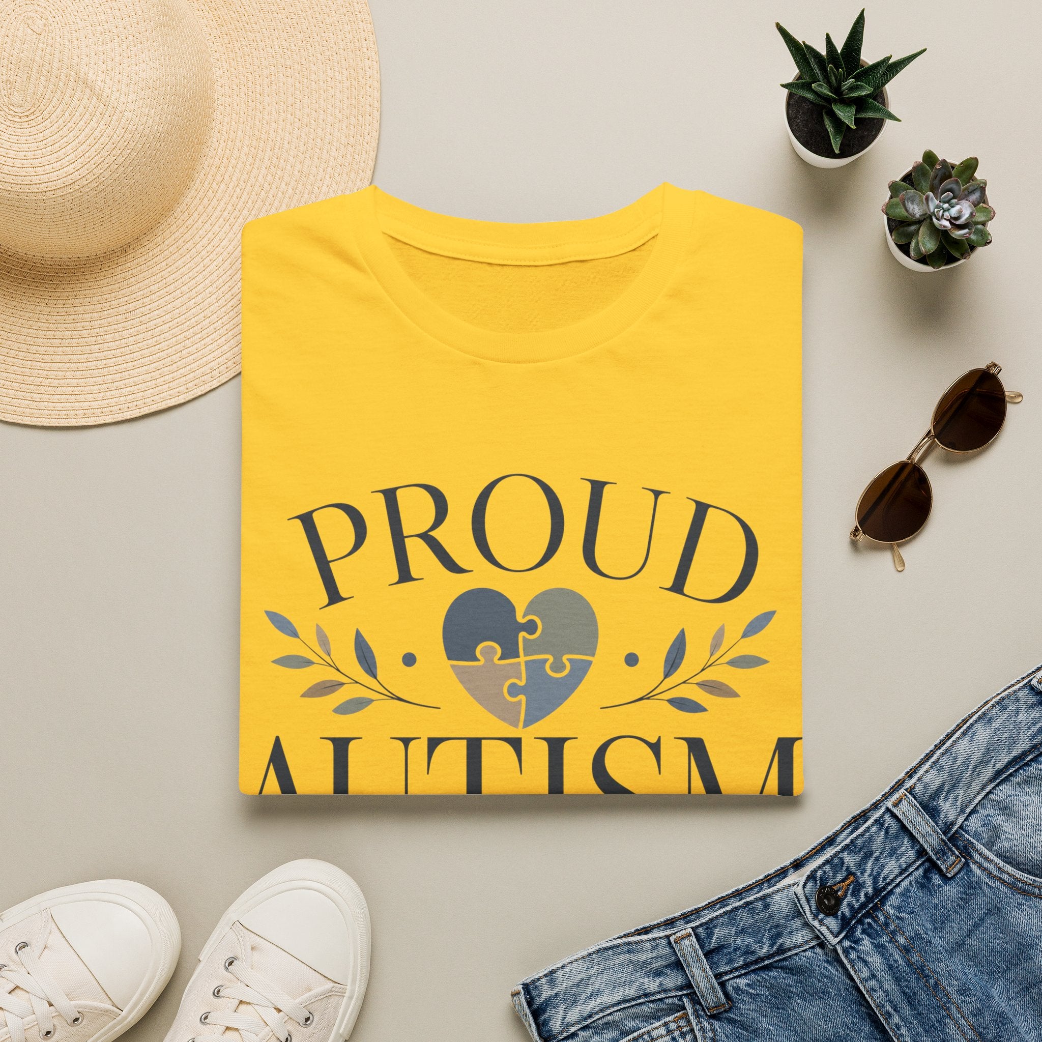 Proud Autism Mama T-Shirt | Puzzle Heart Awareness Tee | Special Needs