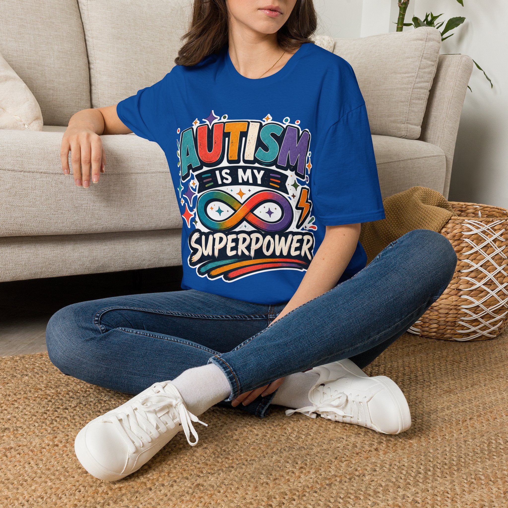 Autism Is My Superpower Shirt Autism Awareness T Shirt Autism Acceptance Tee Infinity Heart Puzzle Design Neurodiversity Gift Unisex