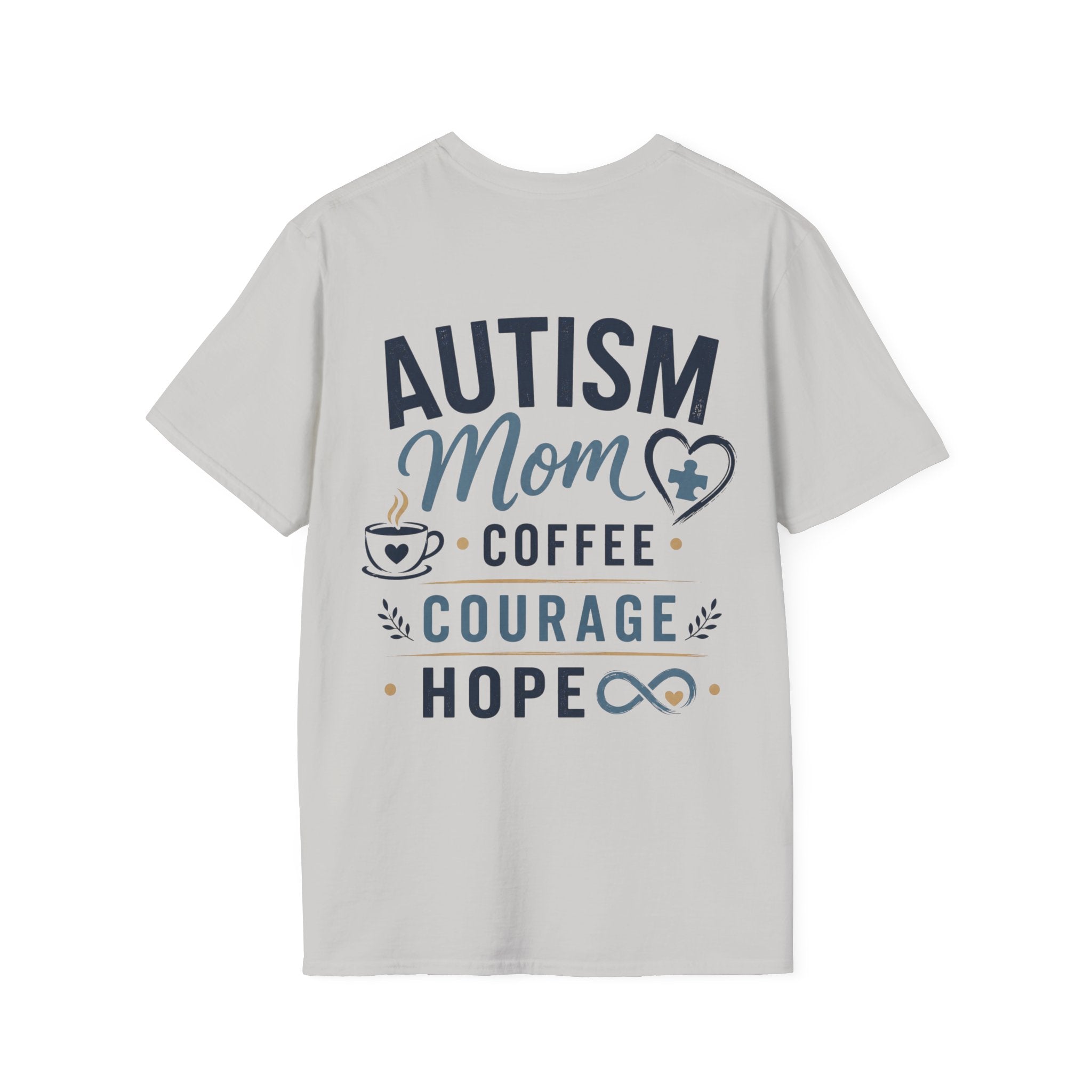 Autism Mom Shirt | Coffee Courage Hope Tee | Autism Mama T-Shirt | Special Needs Mom Gift | Autism Awareness Apparel | Neurodiversity