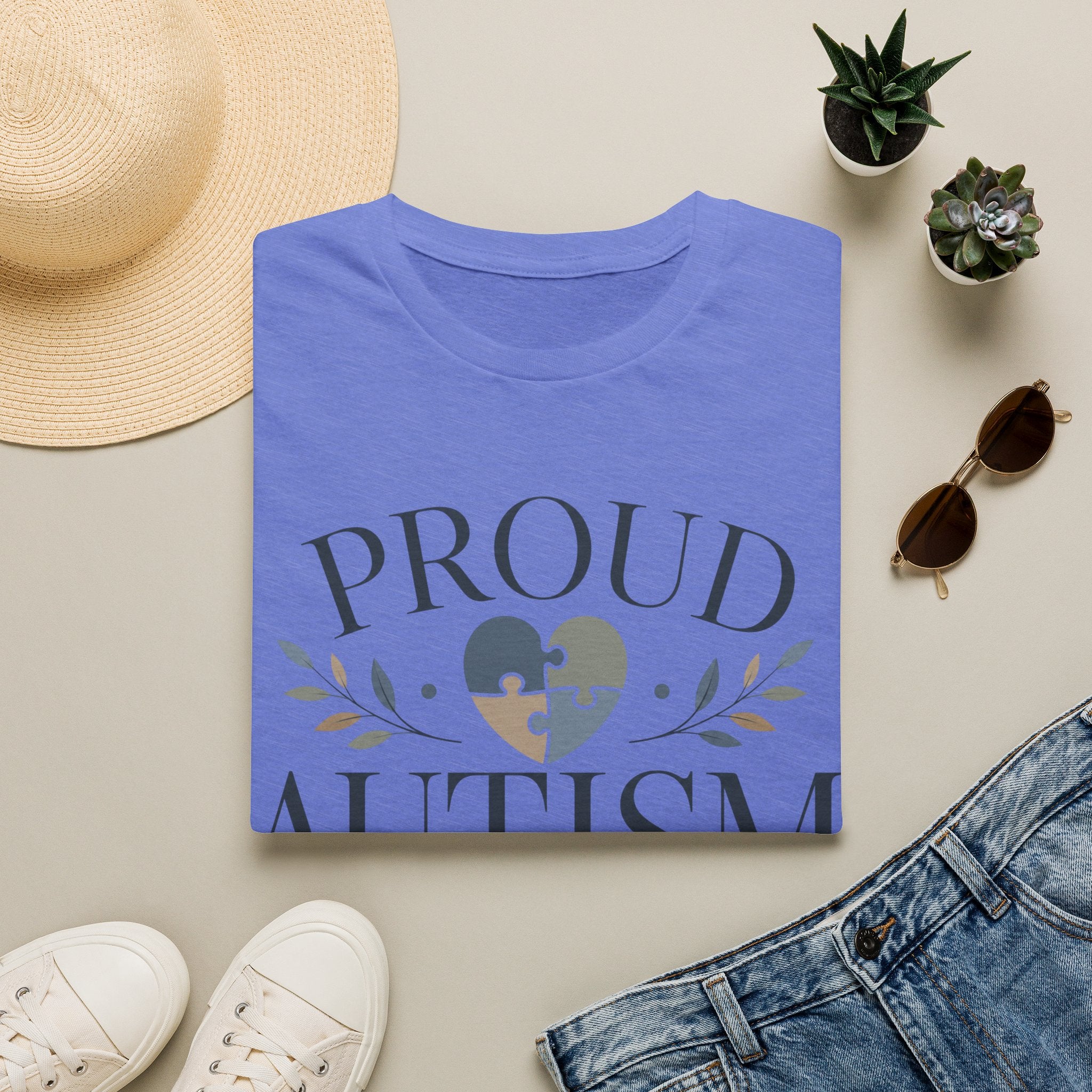 Proud Autism Mama T-Shirt | Puzzle Heart Awareness Tee | Special Needs