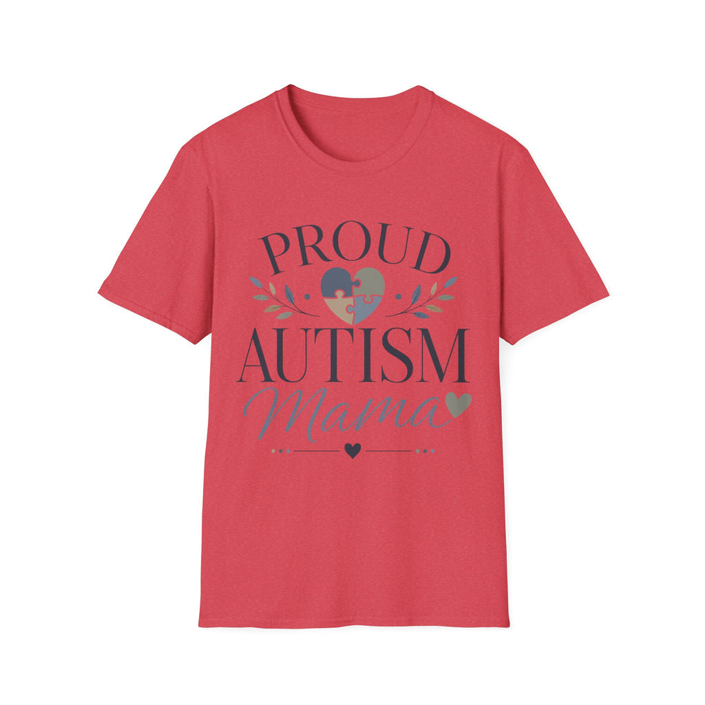 Proud Autism Mama T-Shirt | Puzzle Heart Awareness Tee | Special Needs