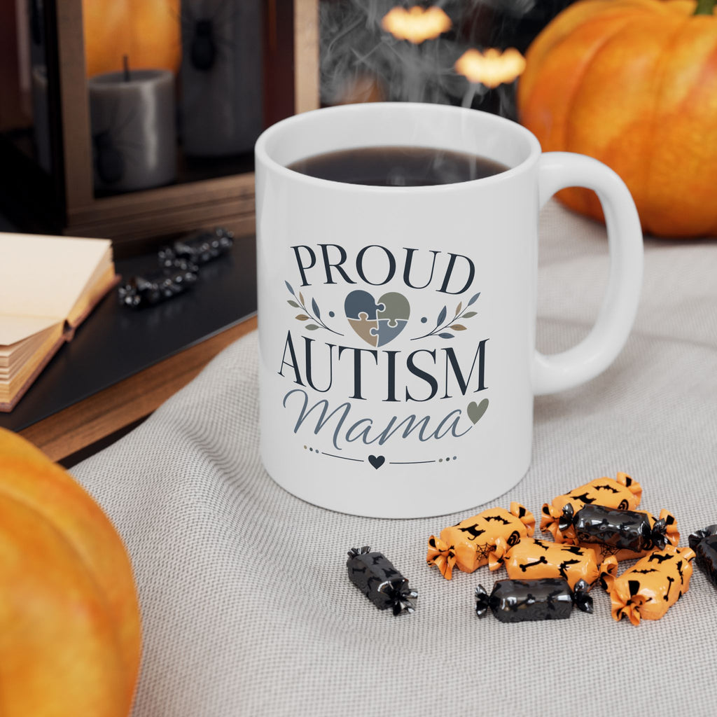 Autumn Mama Ceramic Mug – Proud Autumn Mom Coffee Cup (11oz, 15oz)