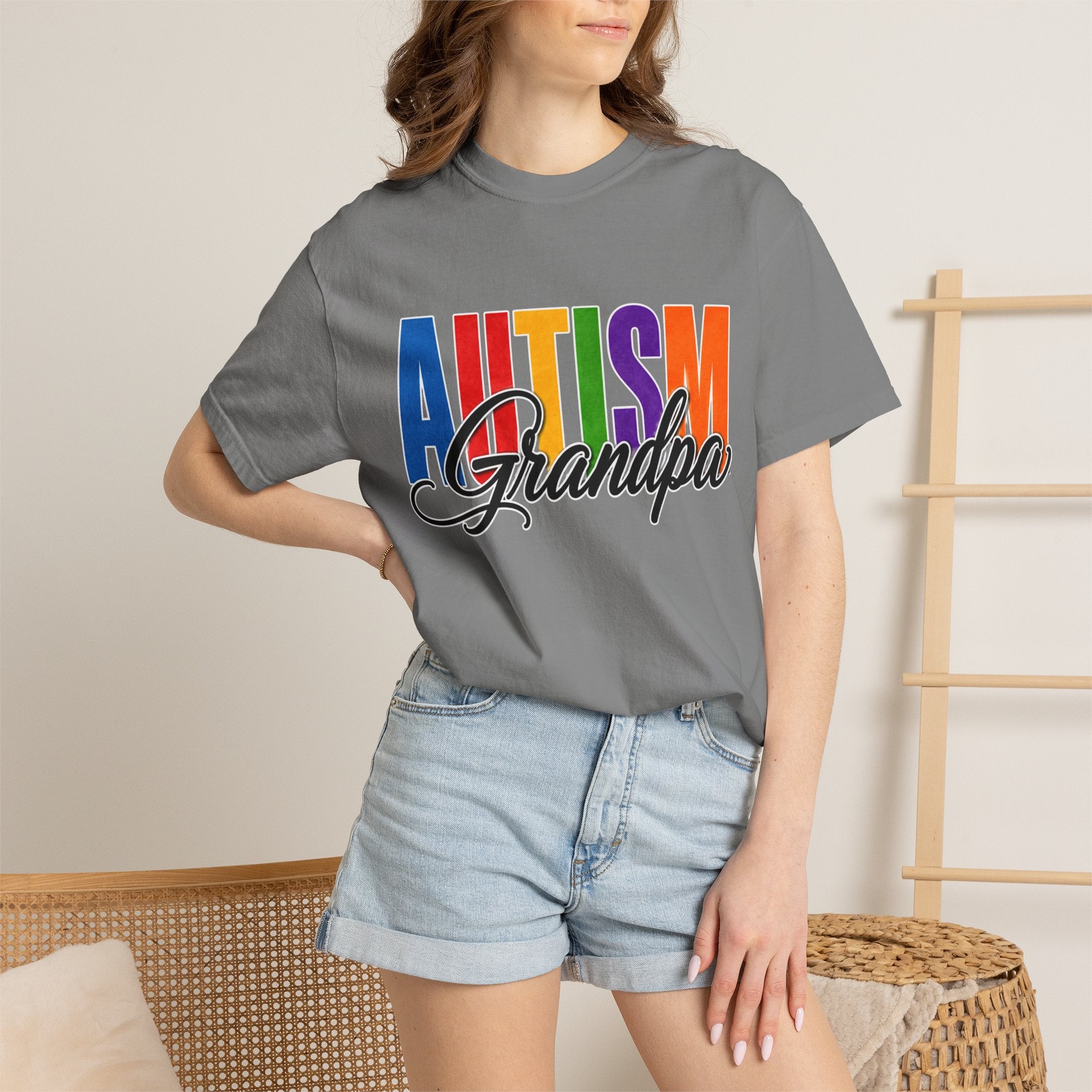 Autism Grandpa Shirt Proud Autism Grandpa T Shirt Autism Awareness Autism Acceptance Gift Puzzle Heart Special Needs Grandpa Tee
