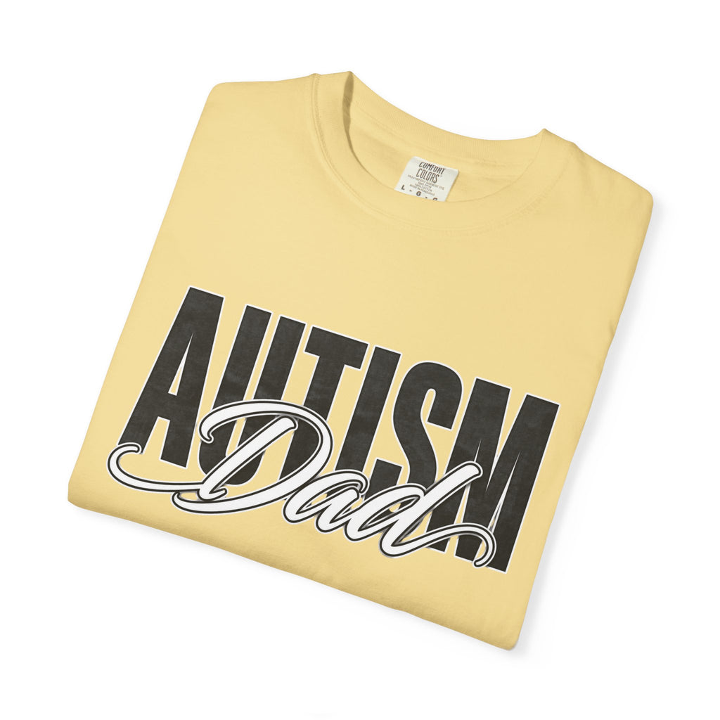 Autism Dad Shirt Autism Dad T Shirt Proud Autism Father Rainbow Block Letter Tee Autism Awareness Autism Acceptance Gift for Dad