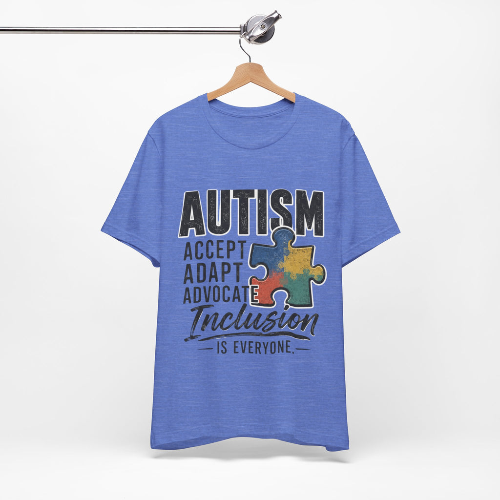 Autism Acceptance Shirt Inclusion Advocate T Shirt Puzzle Piece Tee Neurodiversity Awareness Special Needs Support Unisex Gift