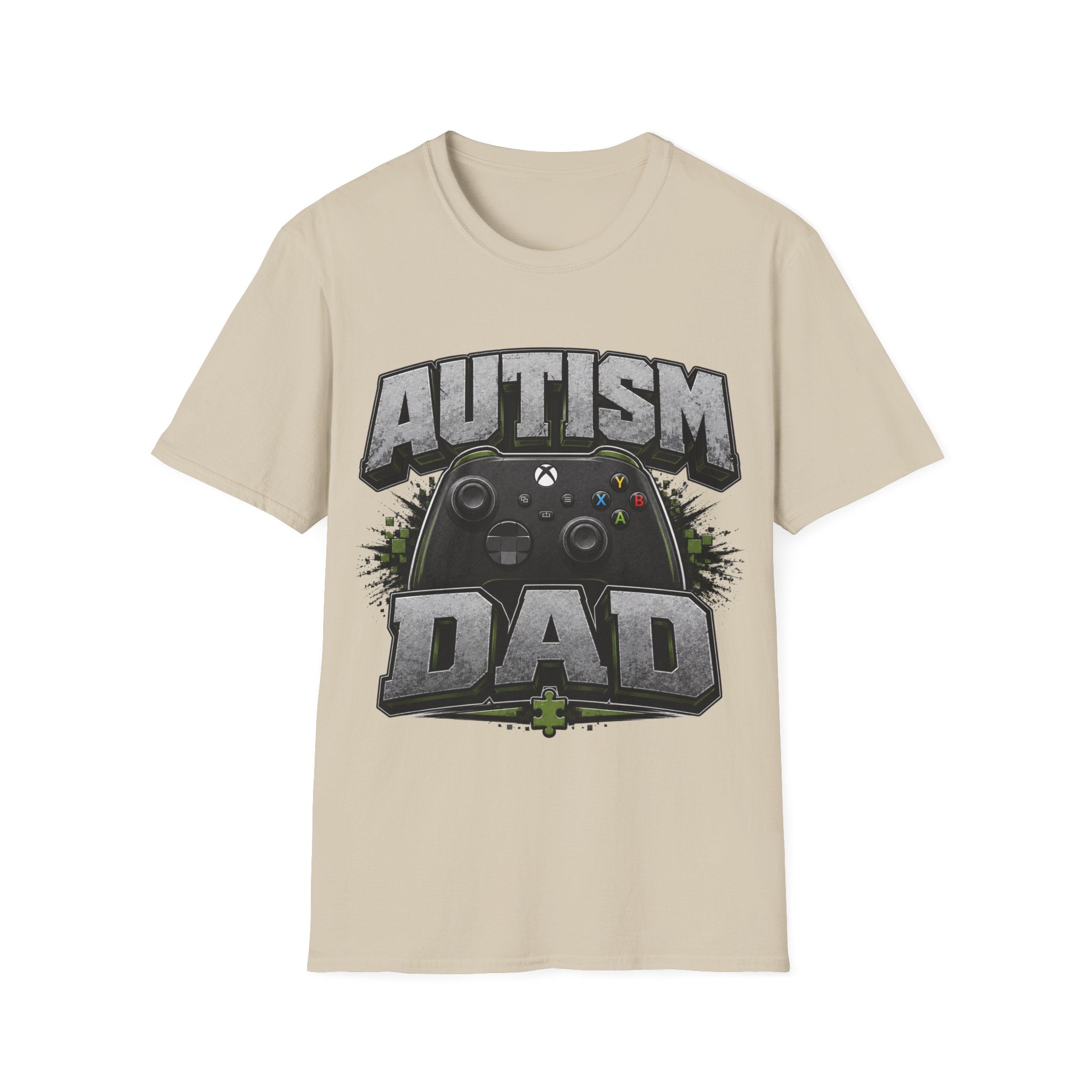 Autism Dad T-Shirt | Video Game Controller Awareness Tee