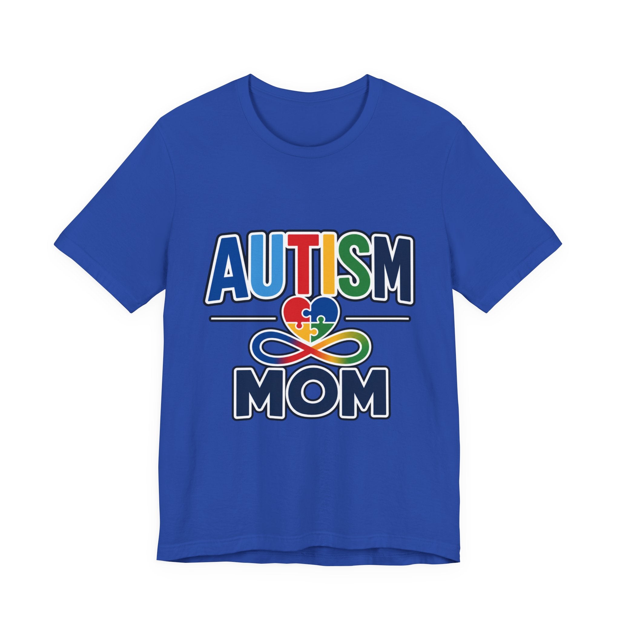Autism Mom Shirt | Rainbow Puzzle Heart Infinity T-Shirt | Proud Autism Mom Tee | Autism Awareness & Acceptance Gift for Mothers