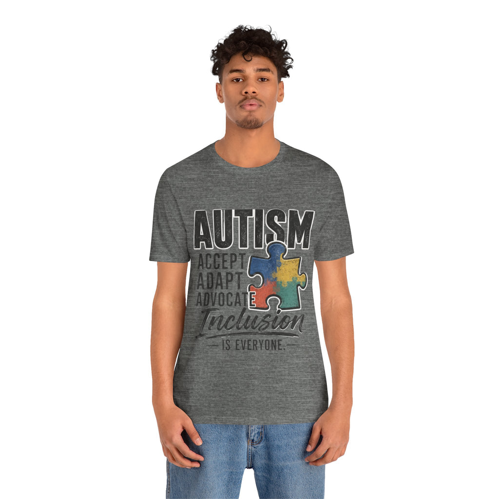 Autism Acceptance Shirt Inclusion Advocate T Shirt Puzzle Piece Tee Neurodiversity Awareness Special Needs Support Unisex Gift