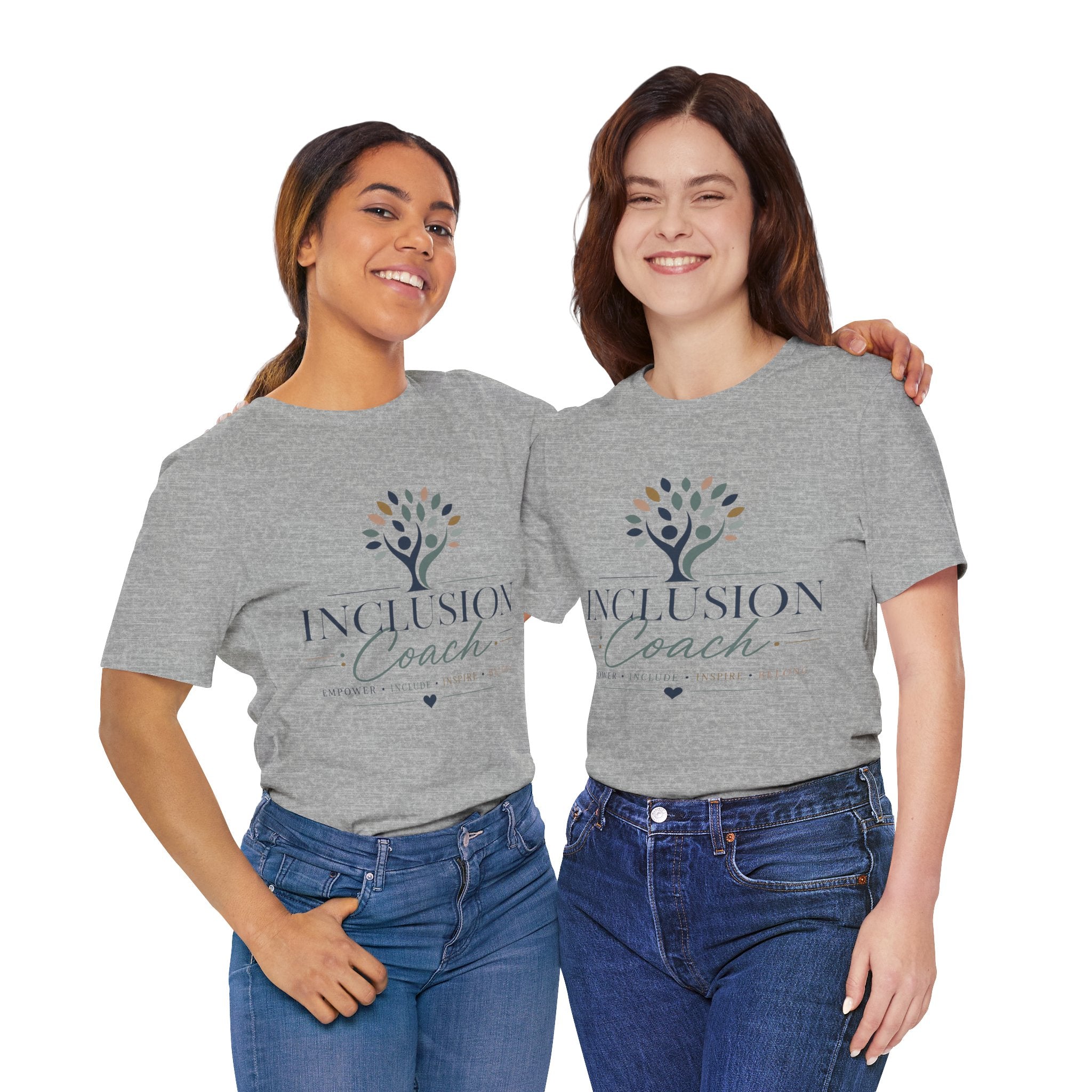 Inclusion Coach T-Shirt | Tree Logo, Empower Inclusivity, Diversity