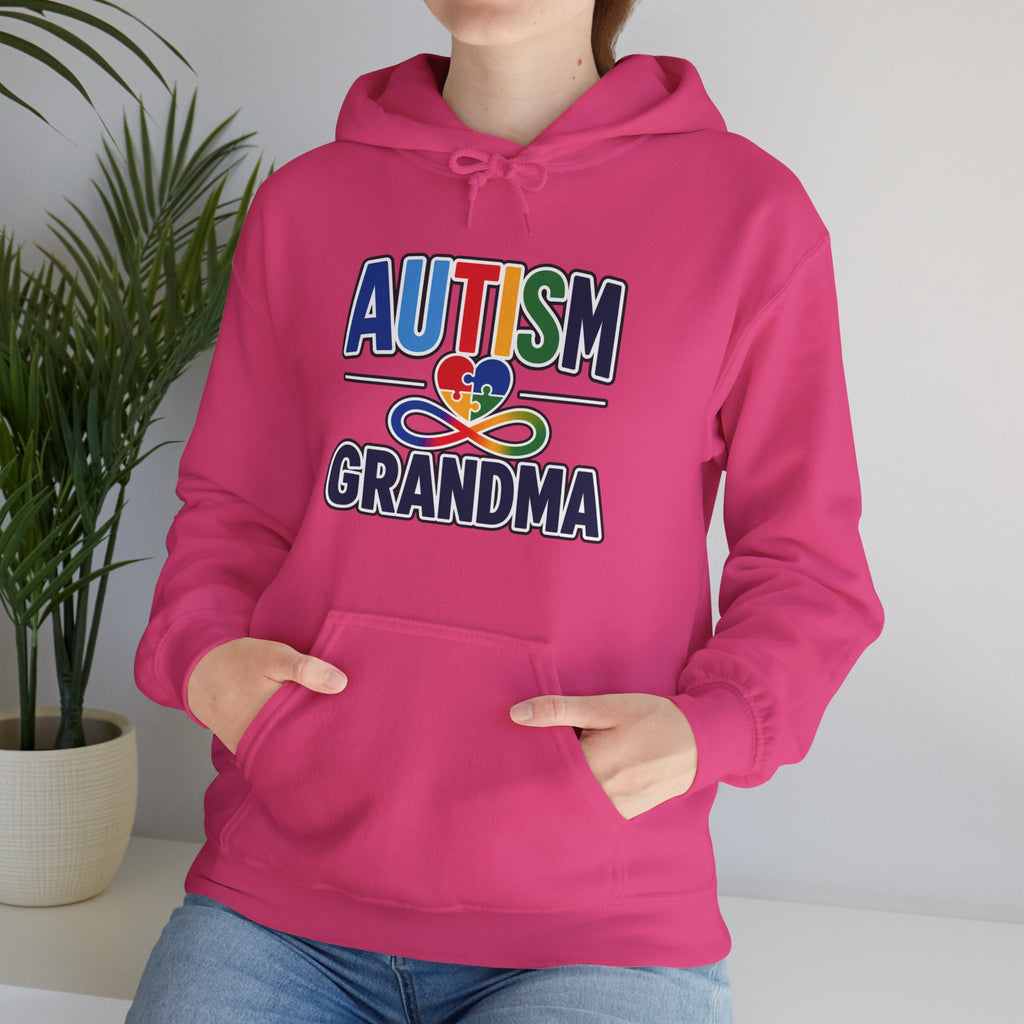 Autism Grandma Hoodie | Puzzle Heart Infinity Sweatshirt | Proud Autism Grandma Gift | Autism Awareness & Acceptance Hoodie