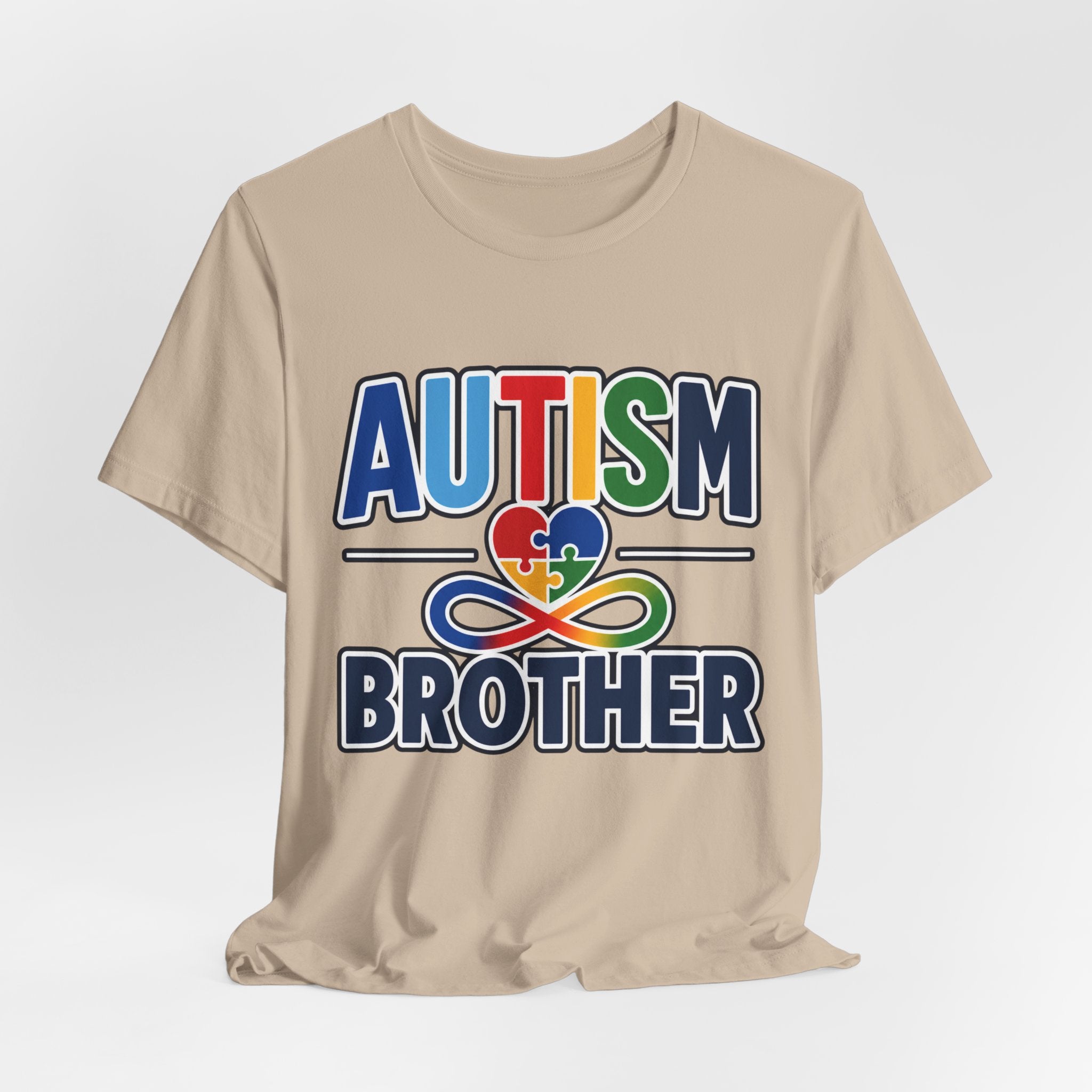 Autism Brother Shirt | Puzzle Heart Infinity T-Shirt | Proud Autism Sibling Tee | Autism Awareness & Acceptance Gift for Brother