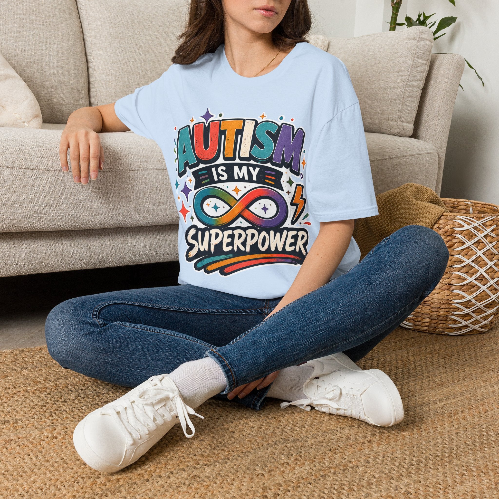 Autism Is My Superpower Shirt Autism Awareness T Shirt Autism Acceptance Tee Infinity Heart Puzzle Design Neurodiversity Gift Unisex