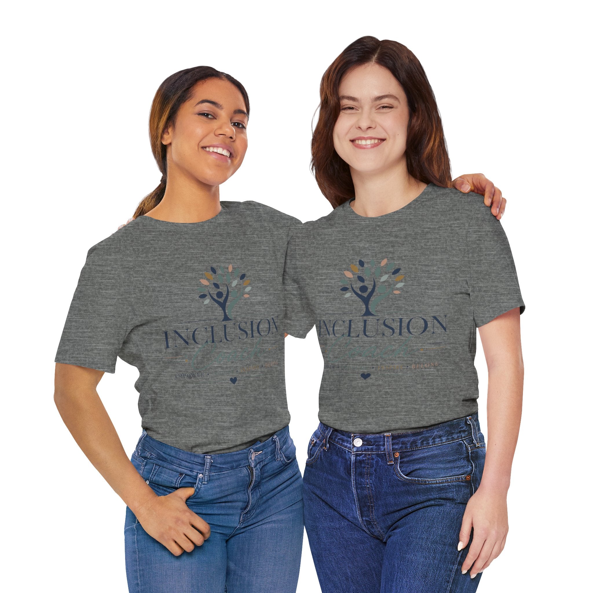 Inclusion Coach T-Shirt | Tree Logo, Empower Inclusivity, Diversity