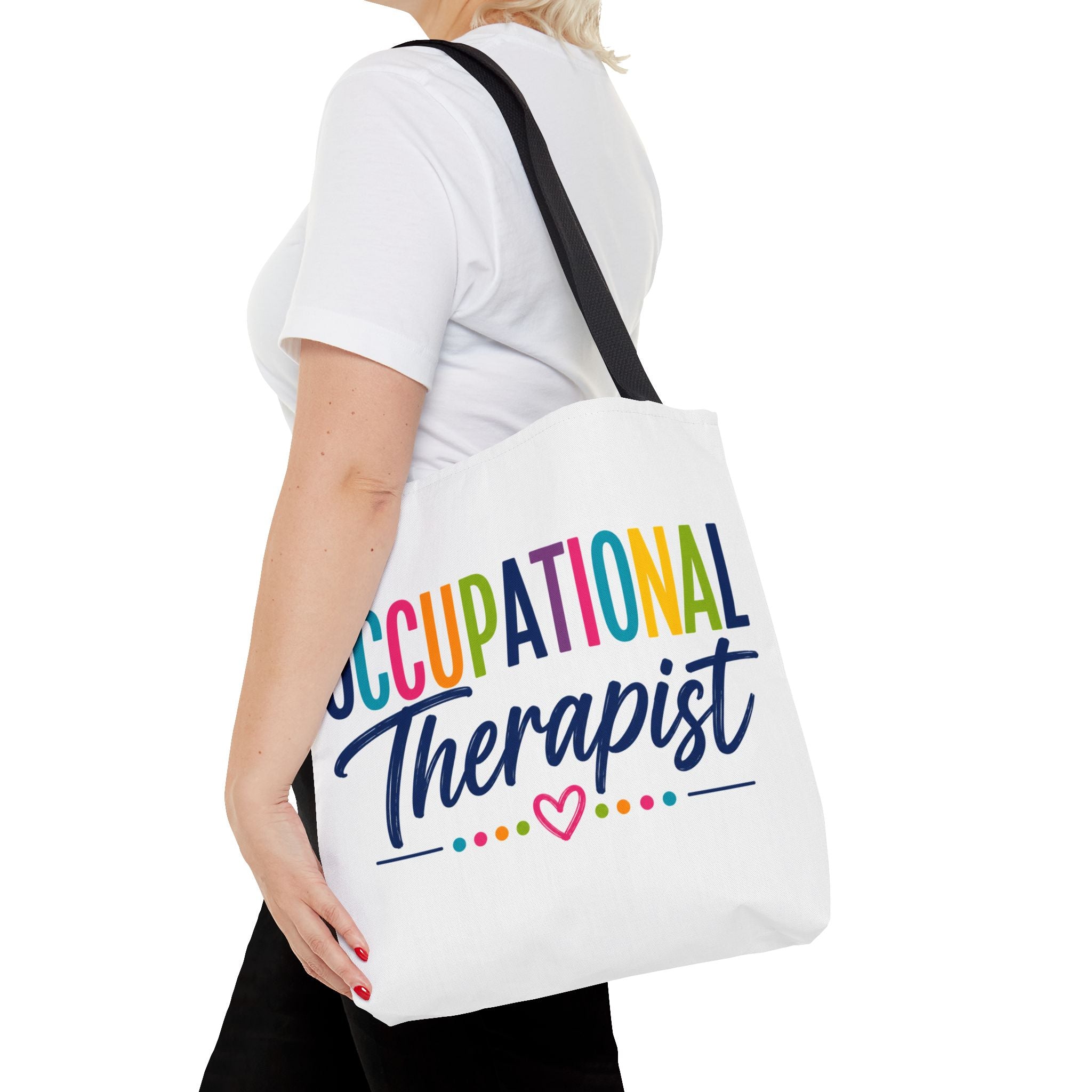 Occupational Therapist Tote Bag | Rainbow Script Healthcare Professional