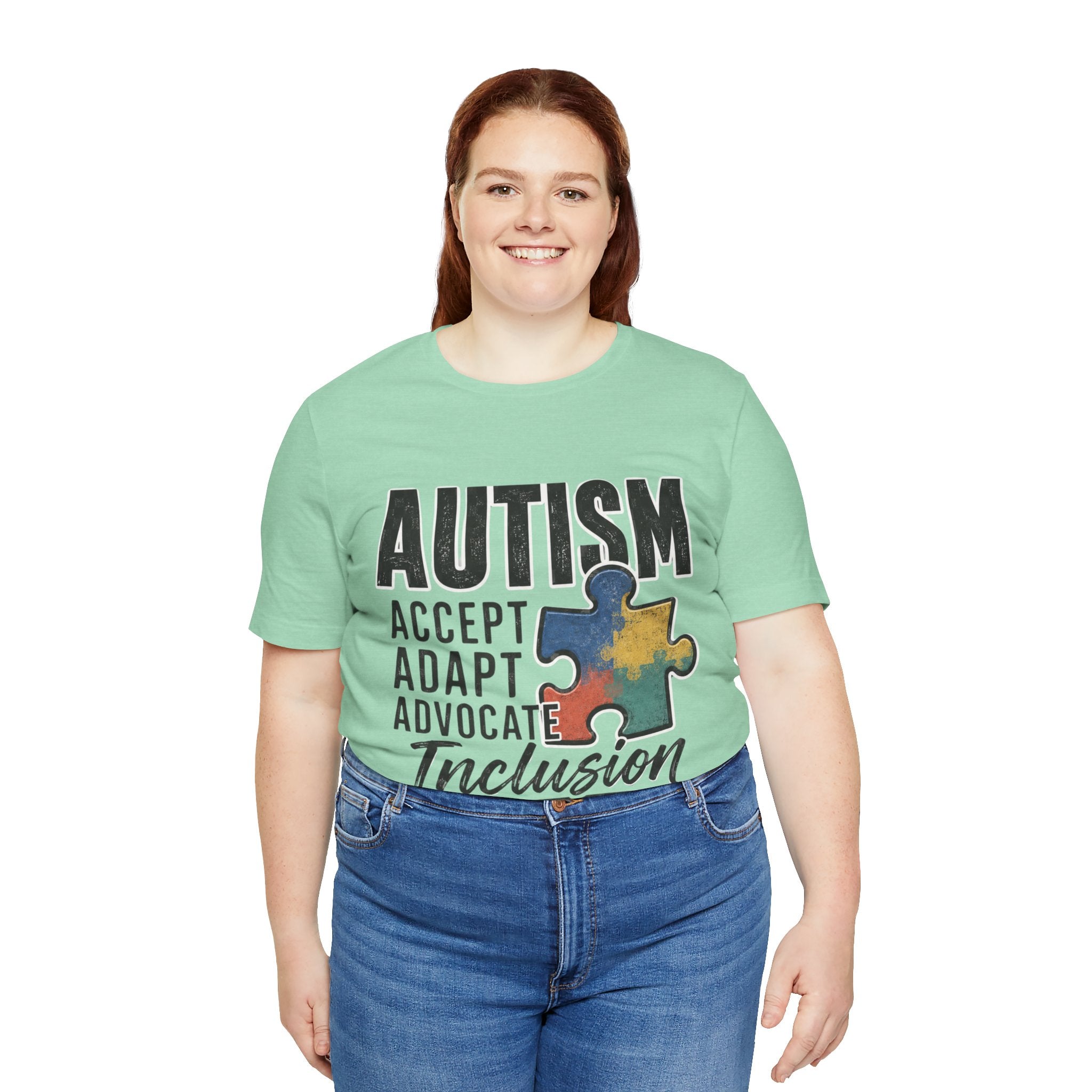 Autism Acceptance Shirt Inclusion Advocate T Shirt Puzzle Piece Tee Neurodiversity Awareness Special Needs Support Unisex Gift
