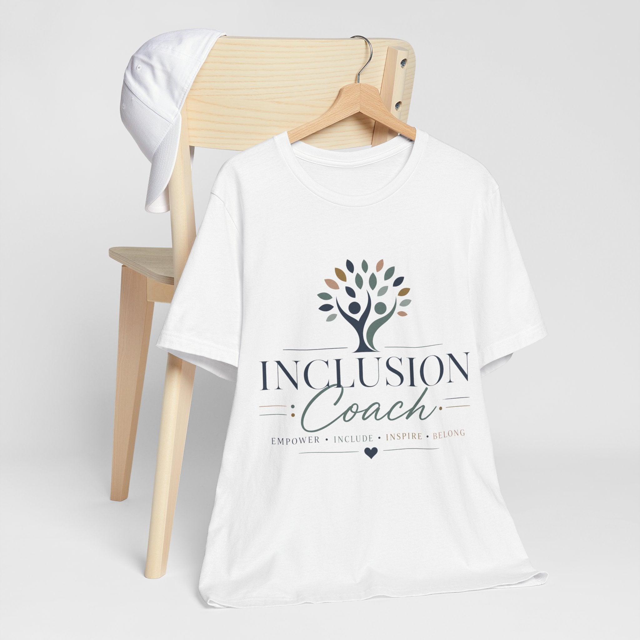 Inclusion Coach T-Shirt | Tree Logo, Empower Inclusivity, Diversity