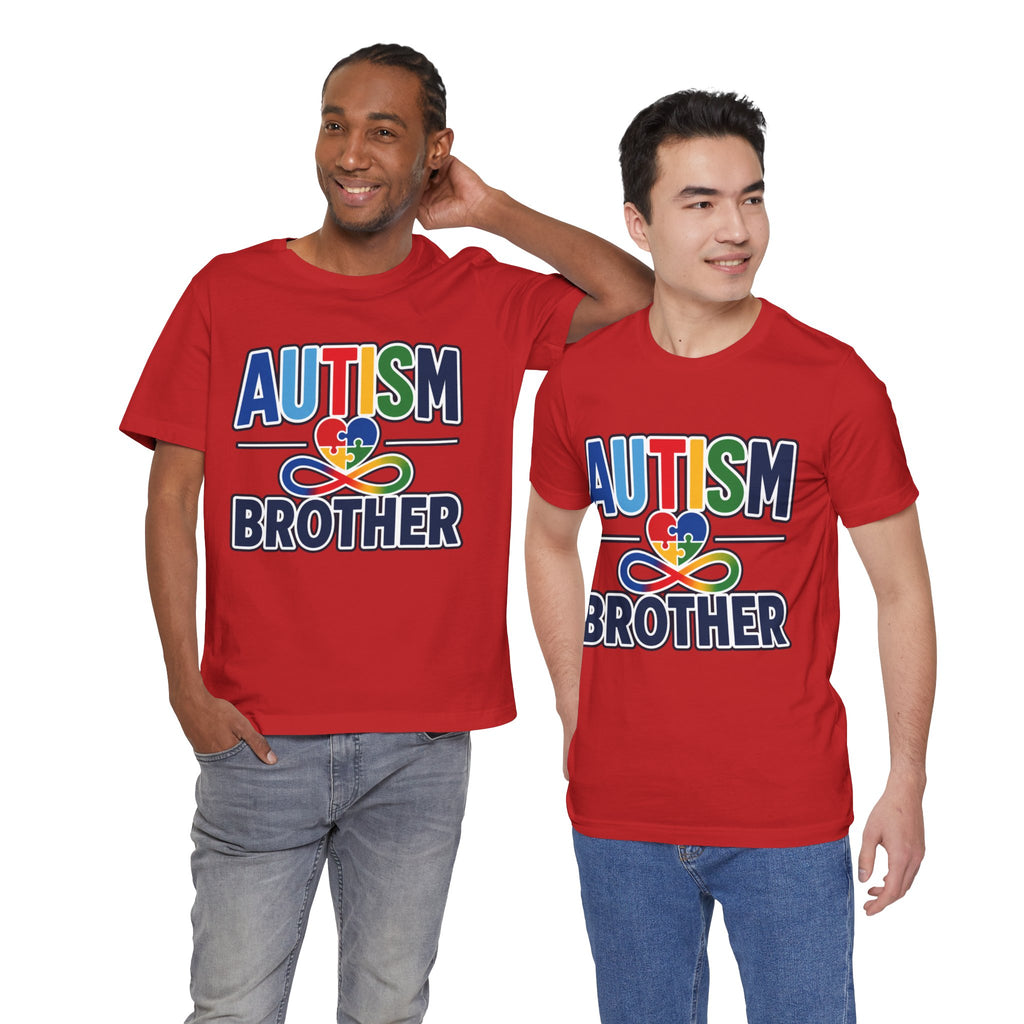 Autism Brother Shirt | Puzzle Heart Infinity T-Shirt | Proud Autism Sibling Tee | Autism Awareness & Acceptance Gift for Brother