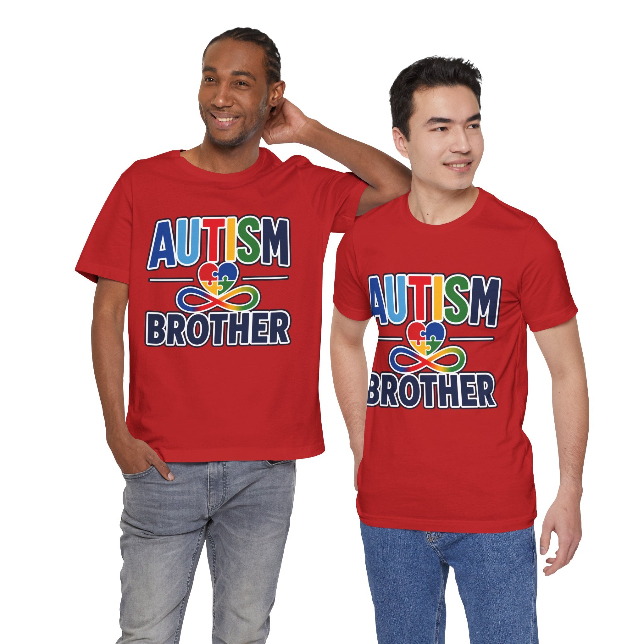 Autism Brother Shirt | Puzzle Heart Infinity T-Shirt | Proud Autism Sibling Tee | Autism Awareness & Acceptance Gift for Brother