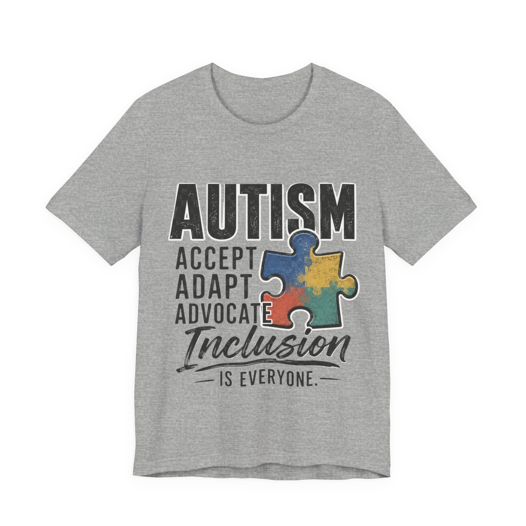Autism Acceptance Shirt Inclusion Advocate T Shirt Puzzle Piece Tee Neurodiversity Awareness Special Needs Support Unisex Gift