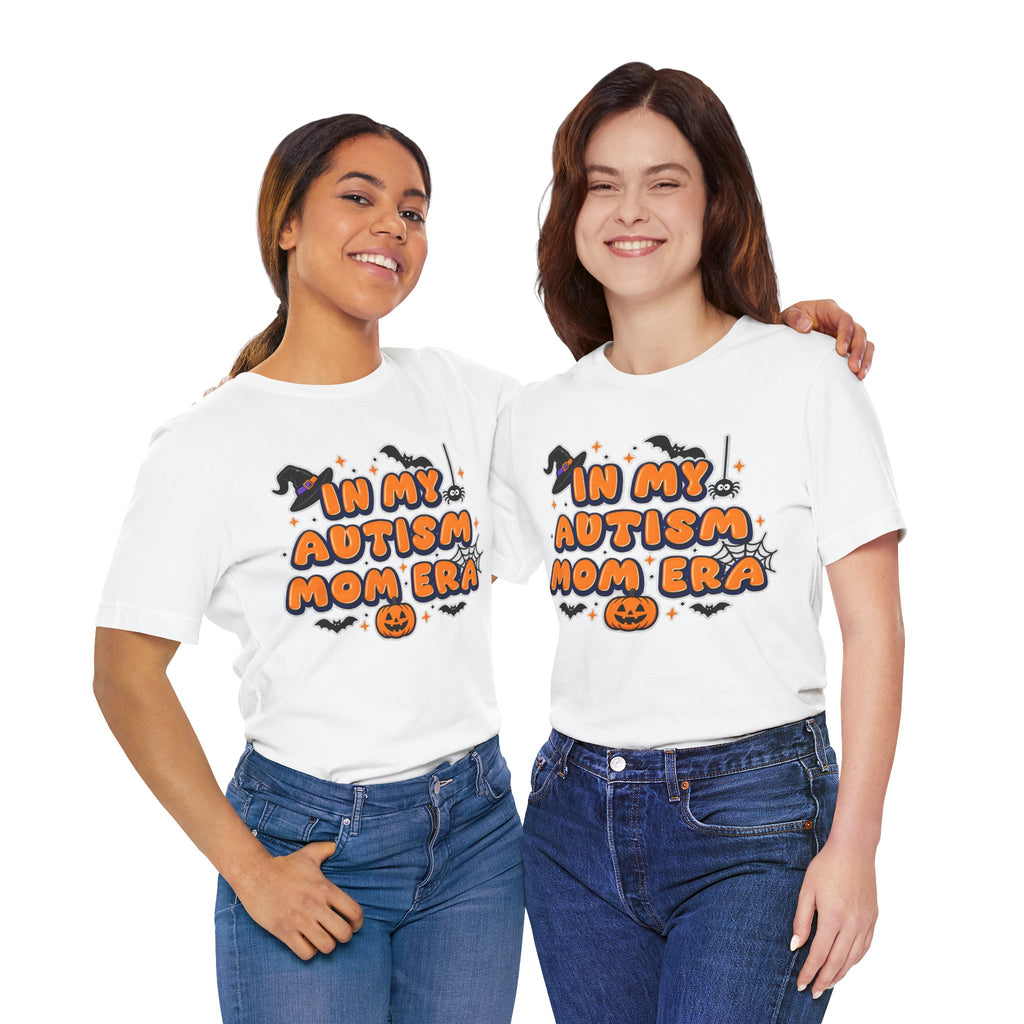 In My Autism Mom Era Tee | Halloween Pumpkin Witch Bat Spiderweb