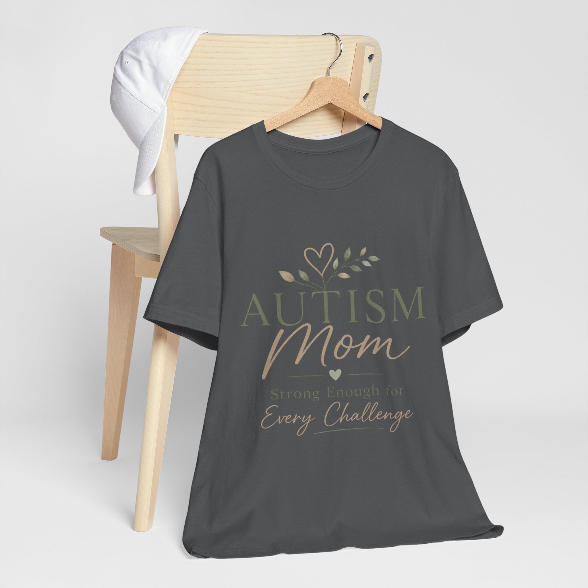 Autism Mom Shirt | Strong Enough for Every Challenge | Autism Acceptance Tee | Special Needs Mom Gift | Neurodiversity Shirt
