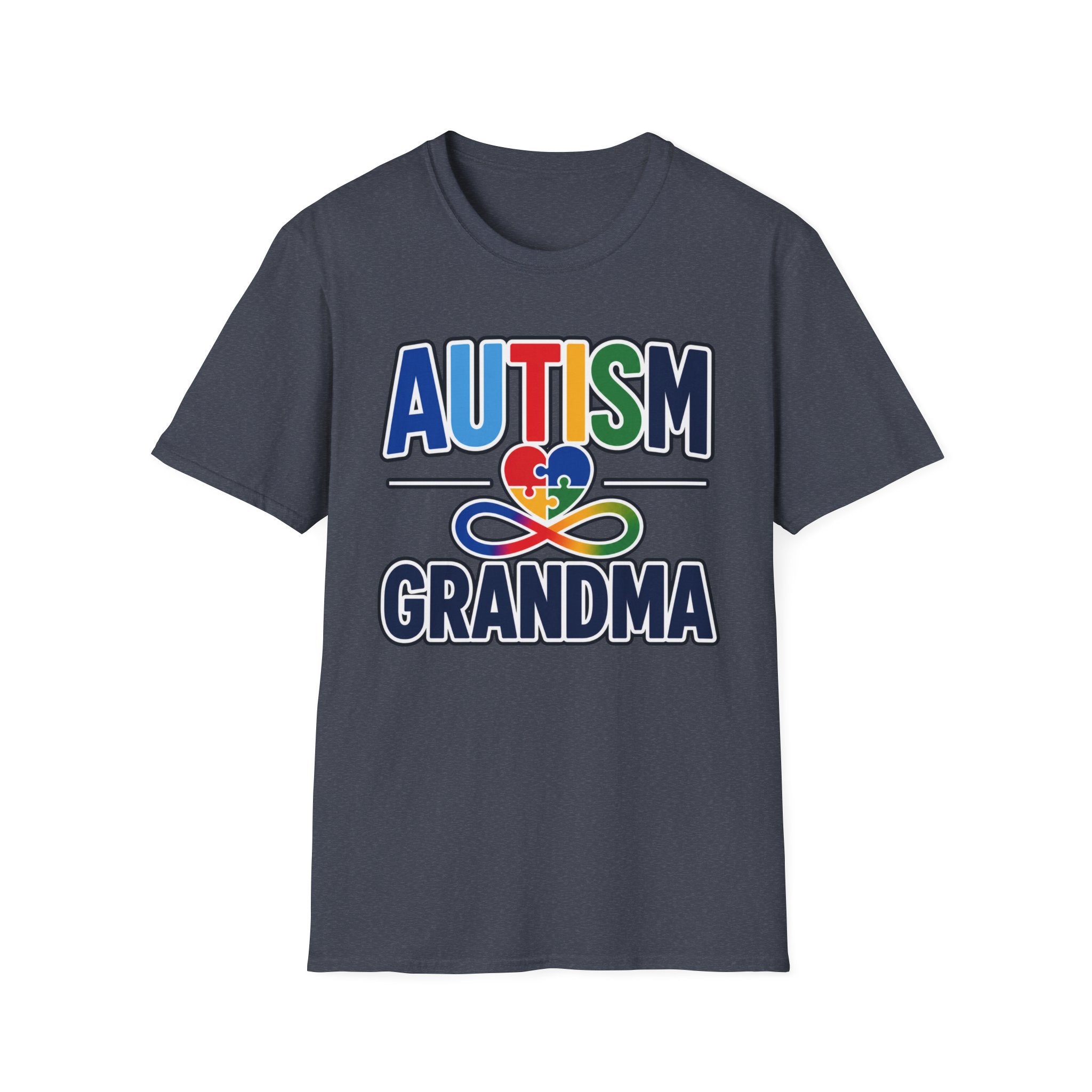 Autism Grandma Heart Puzzle Infinity Shirt, Autism Awareness T-Shirt, Autism Acceptance Grandma Gift, Neurodiversity Family Apparel