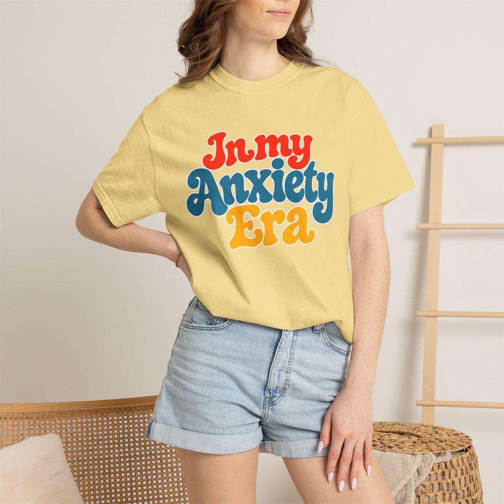 I Am In My Anxiety Era Shirt Anxiety Awareness T Shirt Mental Health Tee Cute Pastel Graphic Shirt Self Care Gift Unisex Apparel