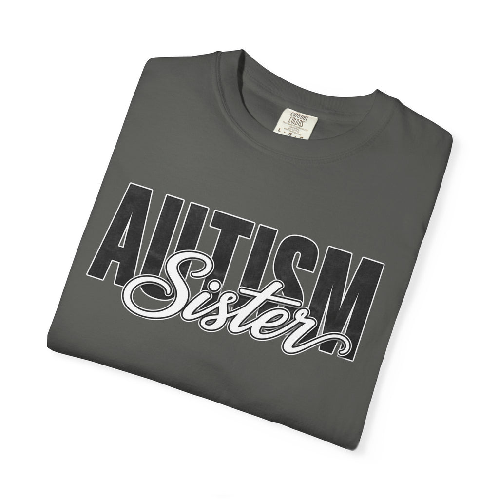 Autism Sister Shirt Proud Autism Sister T Shirt Autism Awareness Autism Acceptance Gift Puzzle Heart Special Needs Sibling Tee