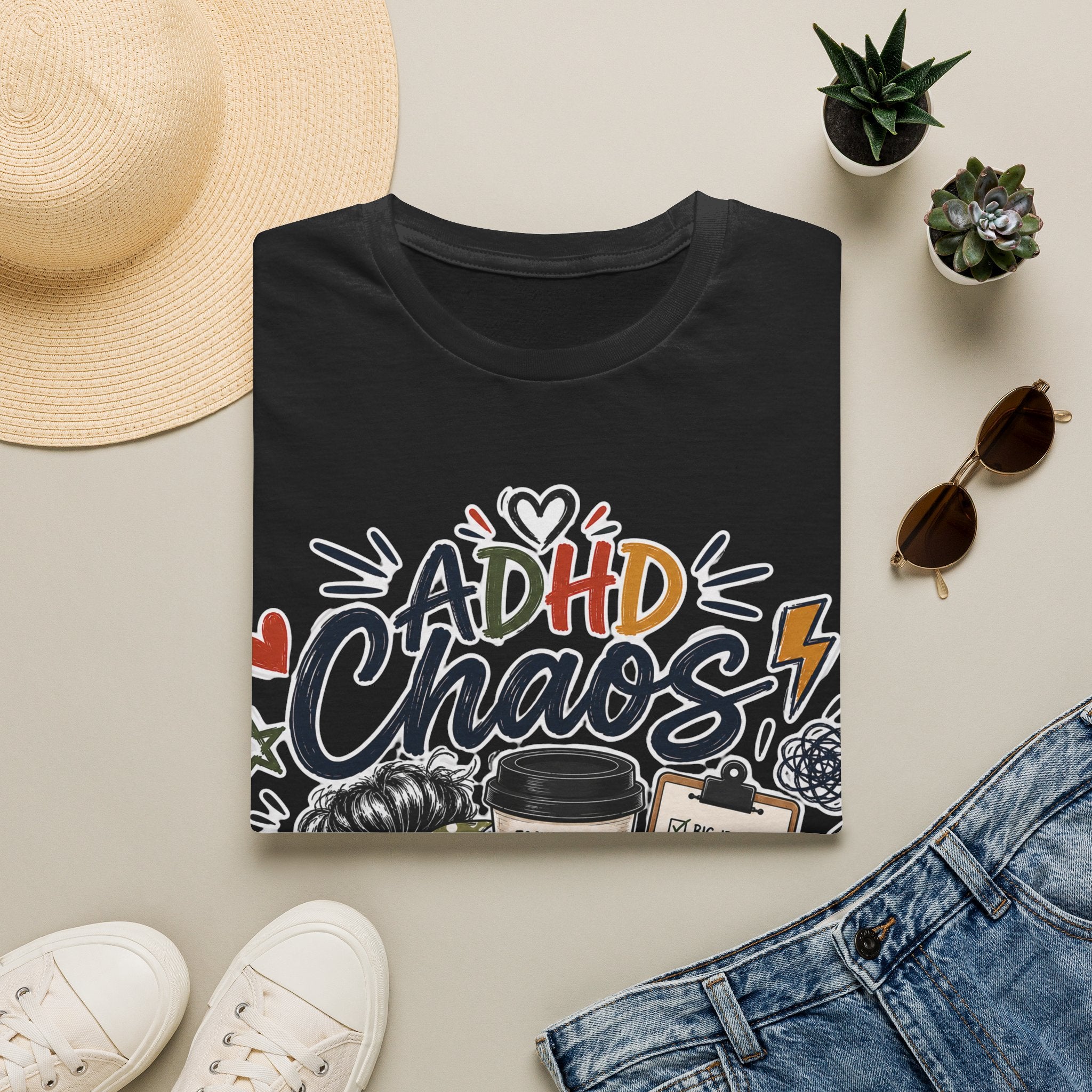 ADHD Chaos Coordinator Shirt | Funny ADHD T-Shirt | ADHD Awareness Graphic Shirt | Mental Health Gift | Coffee & Chaos Apparel