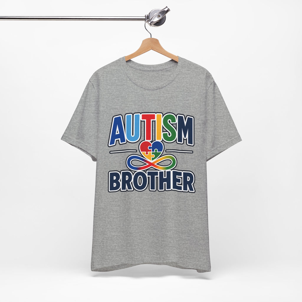 Autism Brother Shirt | Puzzle Heart Infinity T-Shirt | Proud Autism Sibling Tee | Autism Awareness & Acceptance Gift for Brother