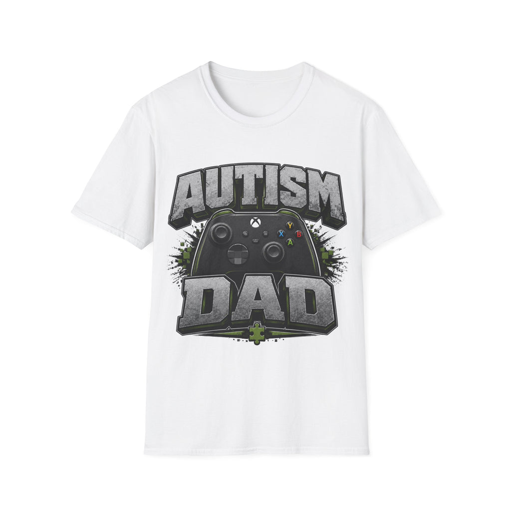 Autism Dad T-Shirt | Video Game Controller Awareness Tee
