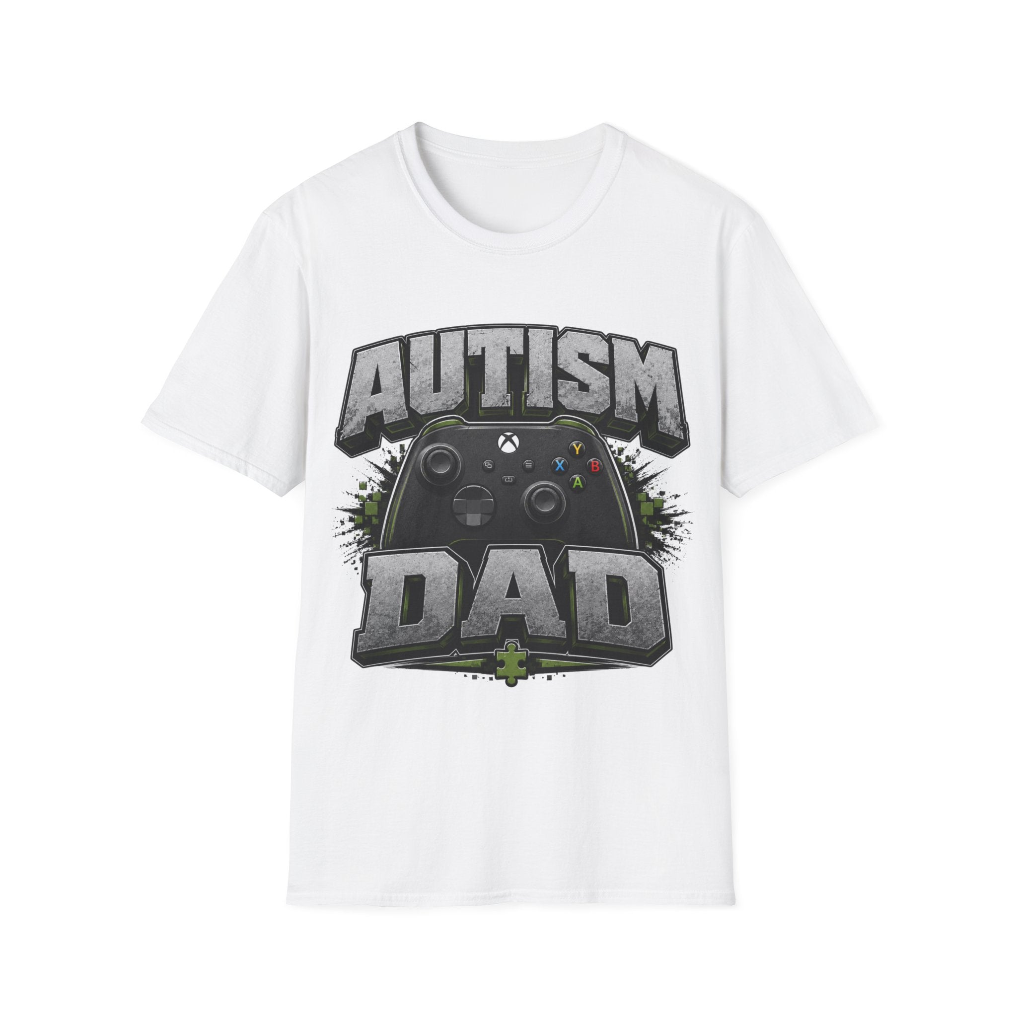 Autism Dad T-Shirt | Video Game Controller Awareness Tee