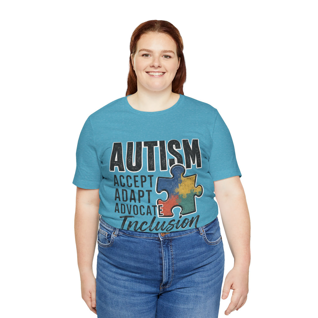 Autism Acceptance Shirt Inclusion Advocate T Shirt Puzzle Piece Tee Neurodiversity Awareness Special Needs Support Unisex Gift