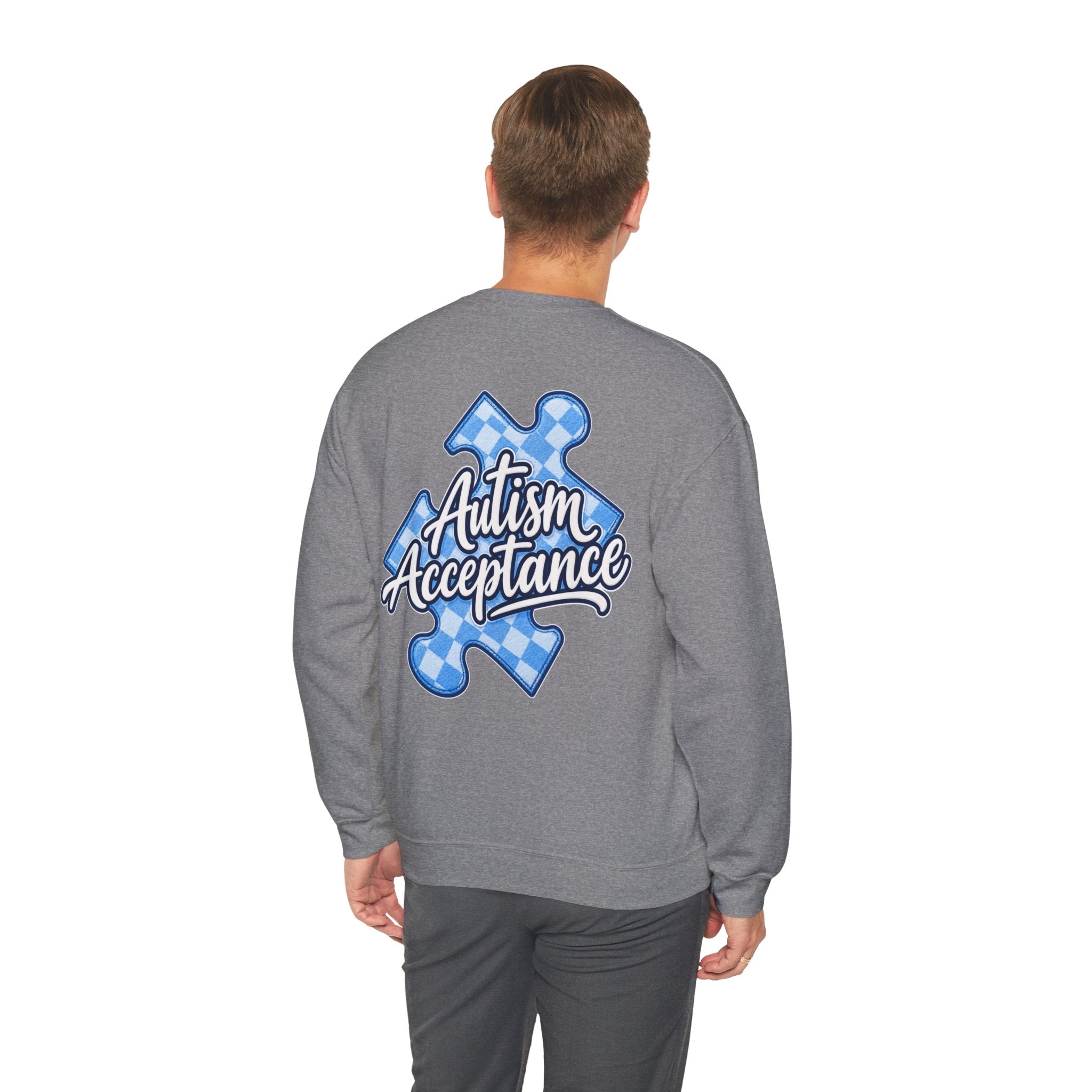 Autism Acceptance Sweatshirt, Puzzle Piece Awareness Crewneck, Autism Advocate Hoodie, Neurodiversity Gift, Autism Family Apparel