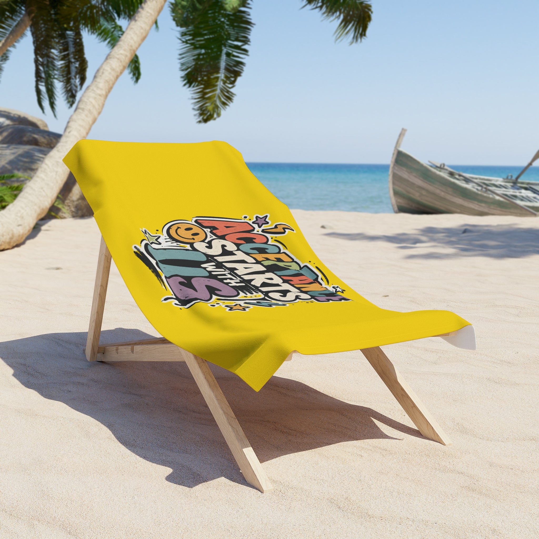 Autism Acceptance Beach Towel | Puzzle Heart Autism Awareness Beach Towel, Neurodiversity Inclusion Advocate Gift