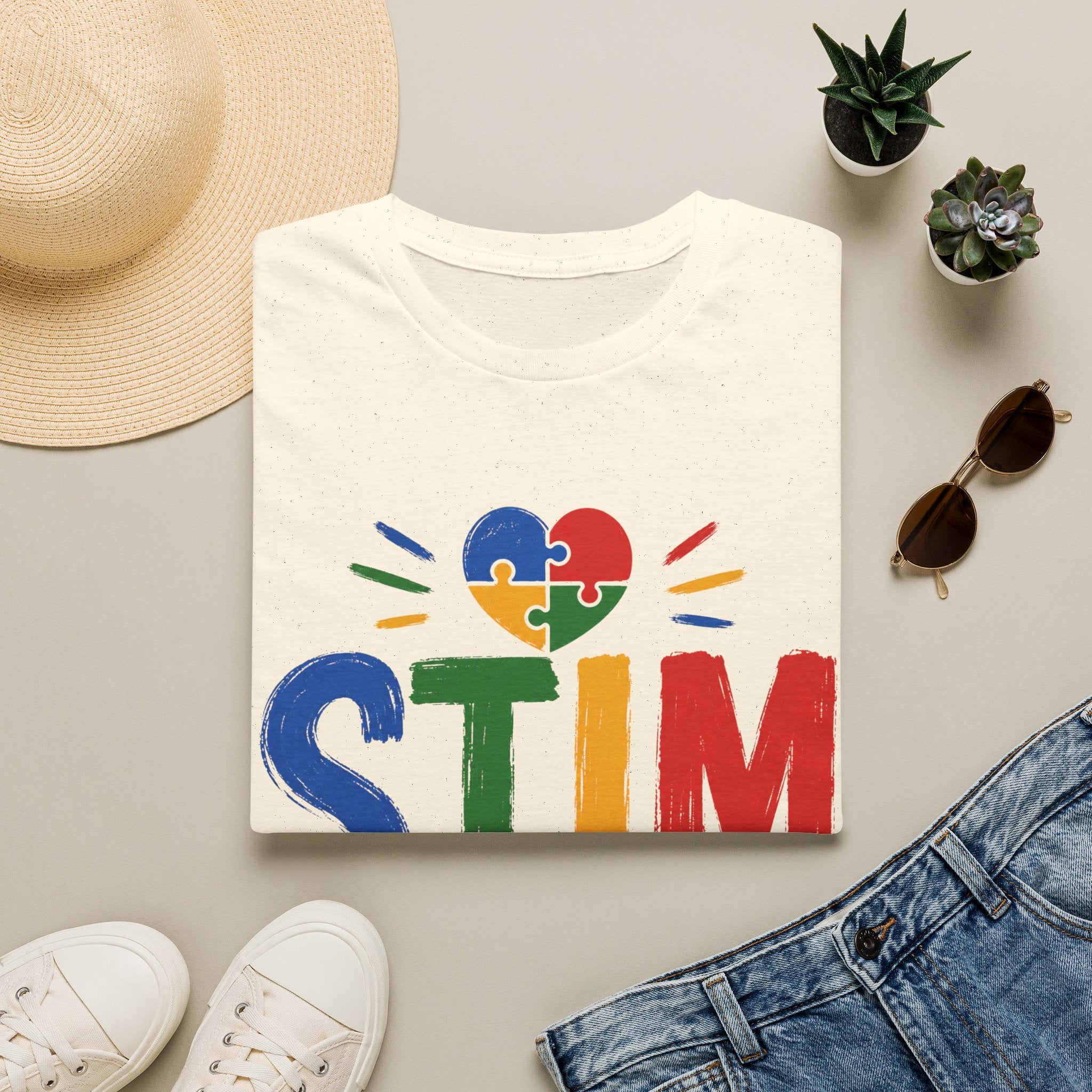 Autism Sensory Shirt | STIM Puzzle Heart Autism Awareness Shirt, Sensory Regulation Support Gift