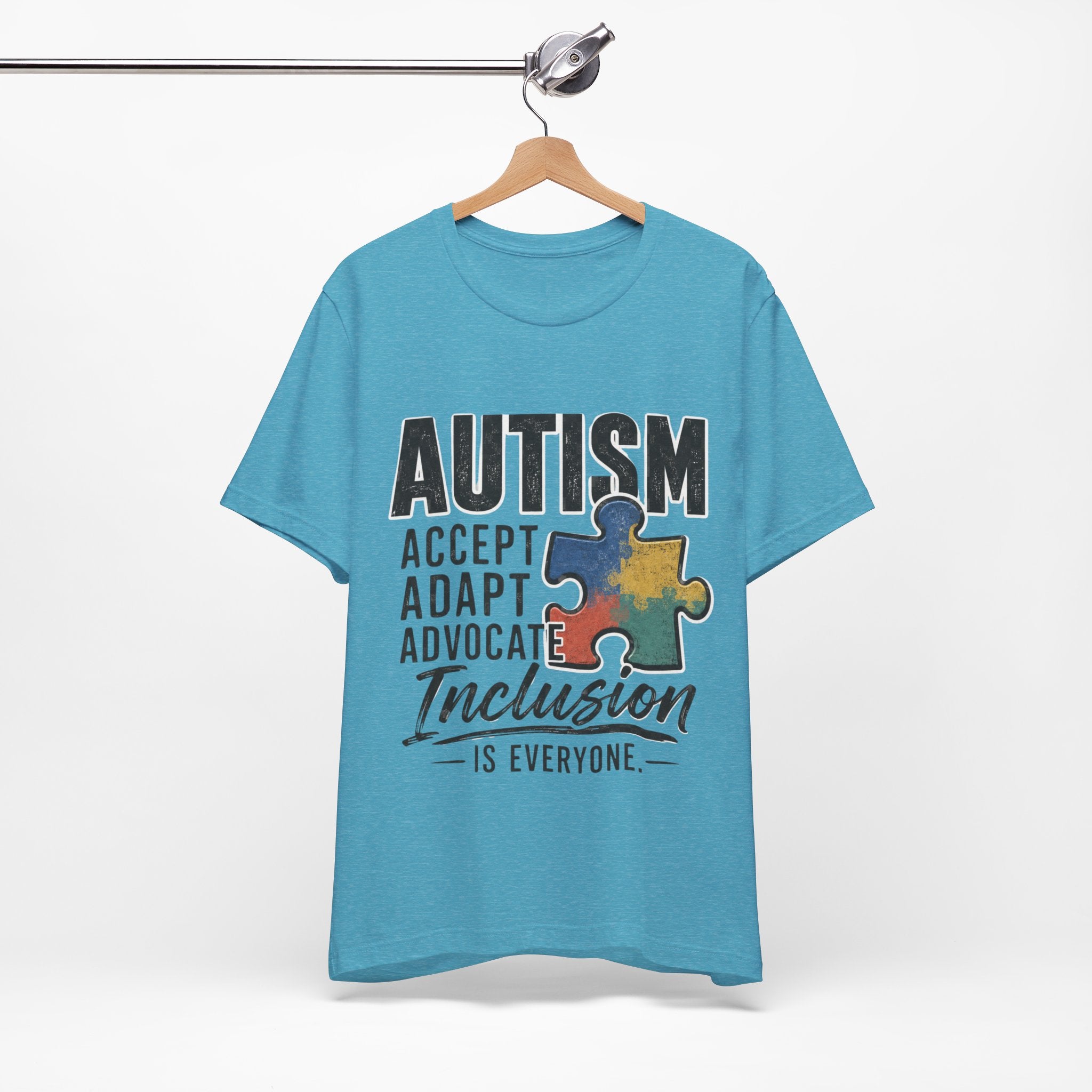 Autism Acceptance Shirt Inclusion Advocate T Shirt Puzzle Piece Tee Neurodiversity Awareness Special Needs Support Unisex Gift